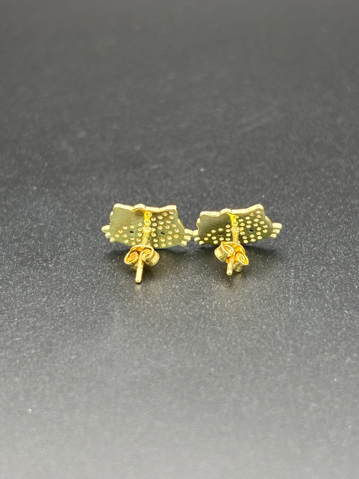 14k Solid Gold Hello Kitty Earrings