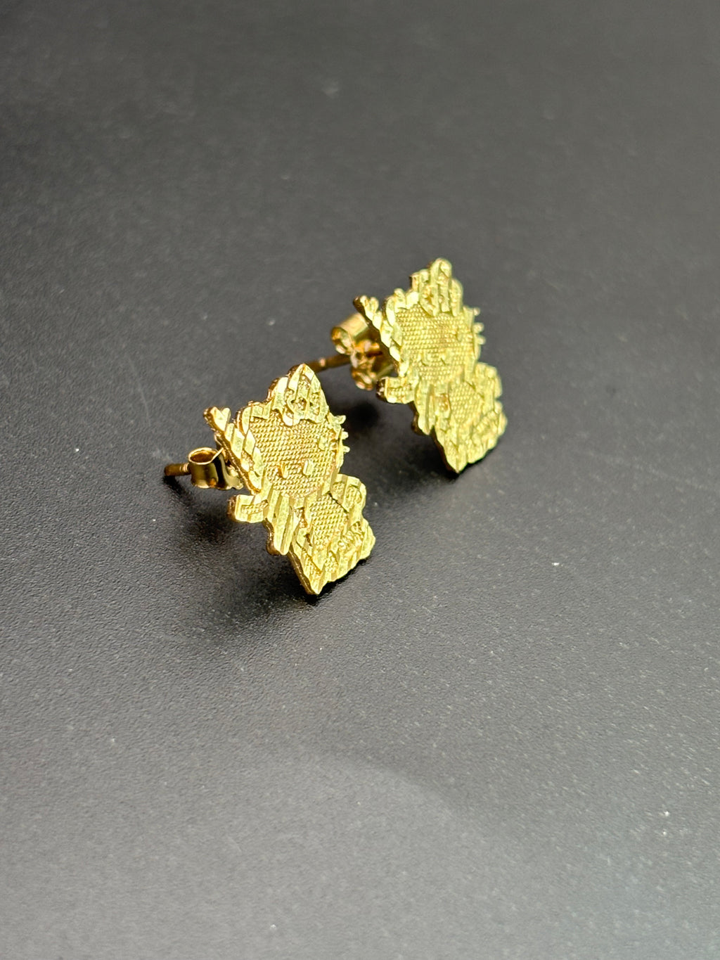 14k Solid Gold Hello Kitty Earrings