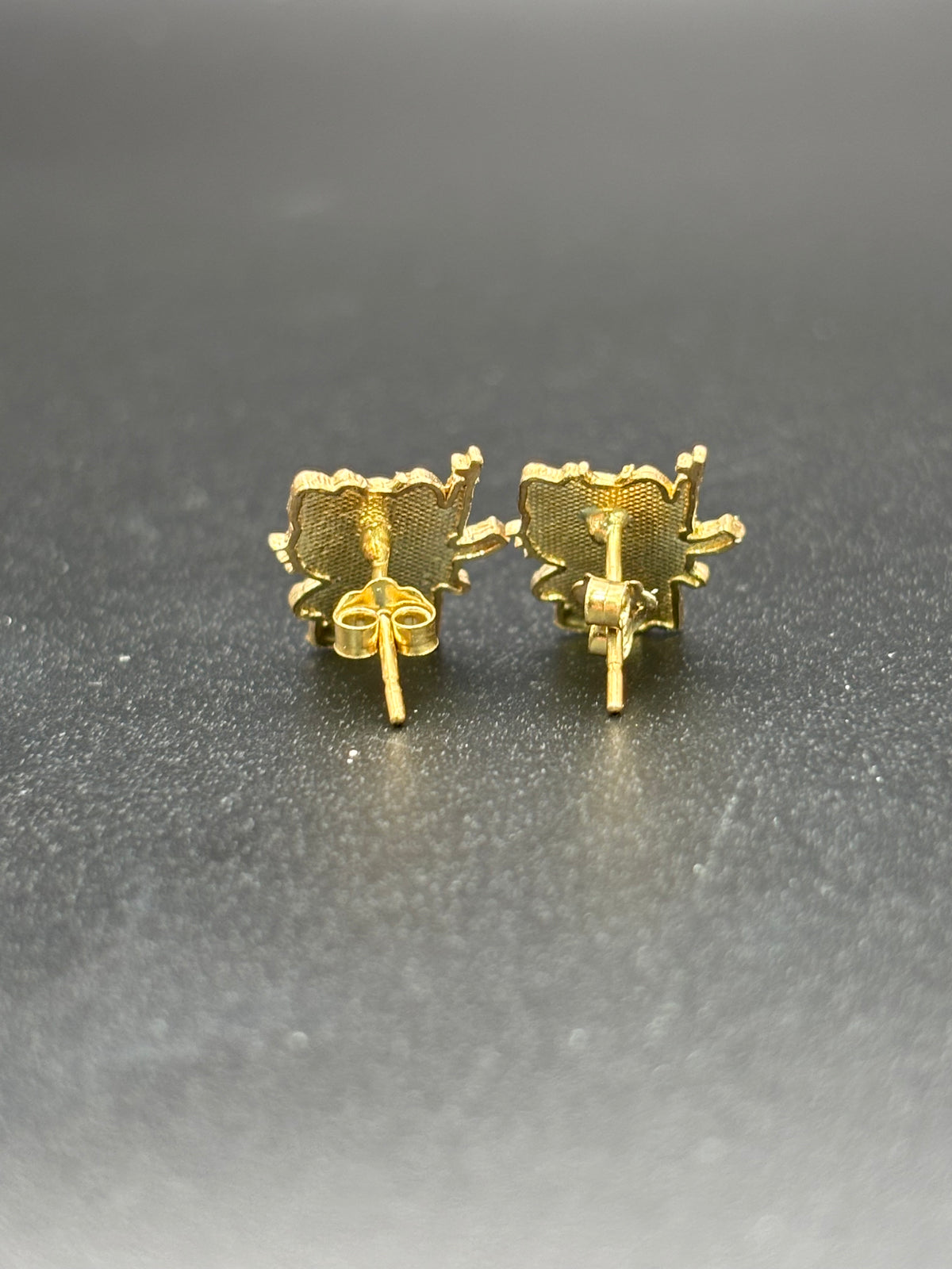14k Solid Gold Hello Kitty Earrings