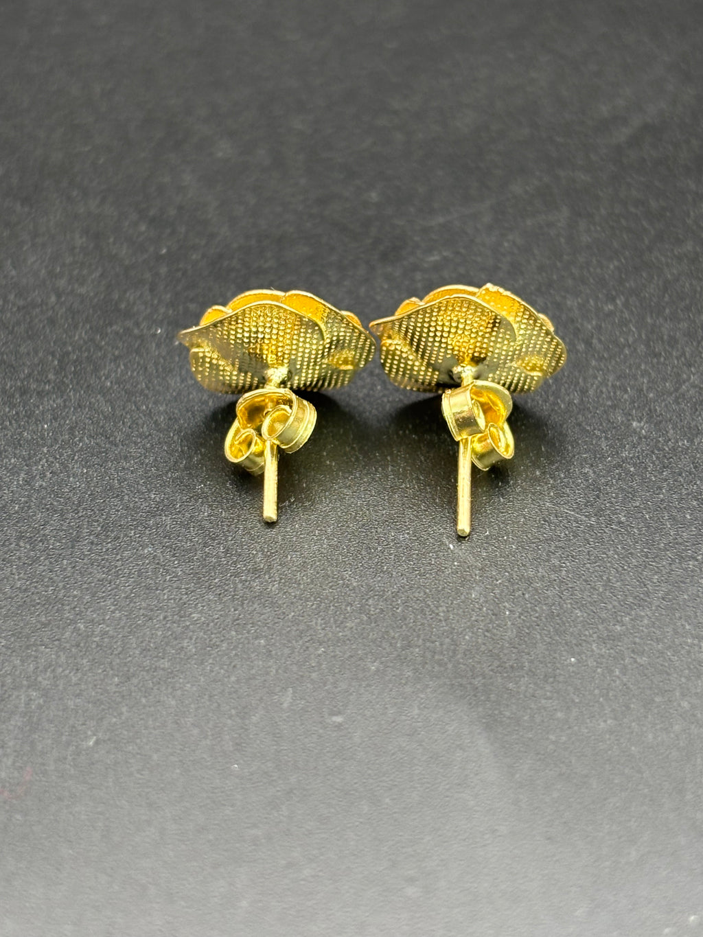 14k Solid Gold Earrings Rose