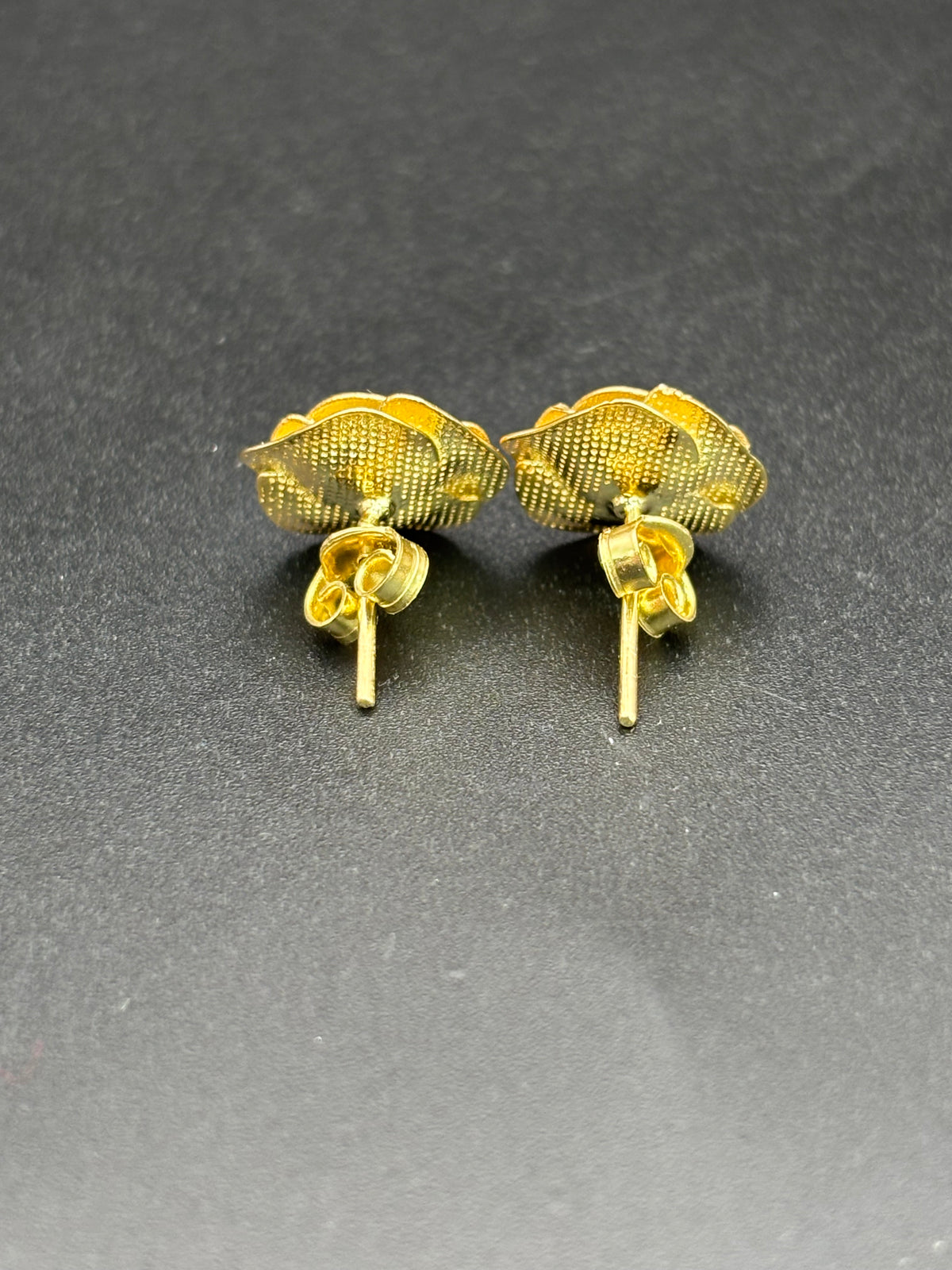 14k Solid Gold Earrings Rose