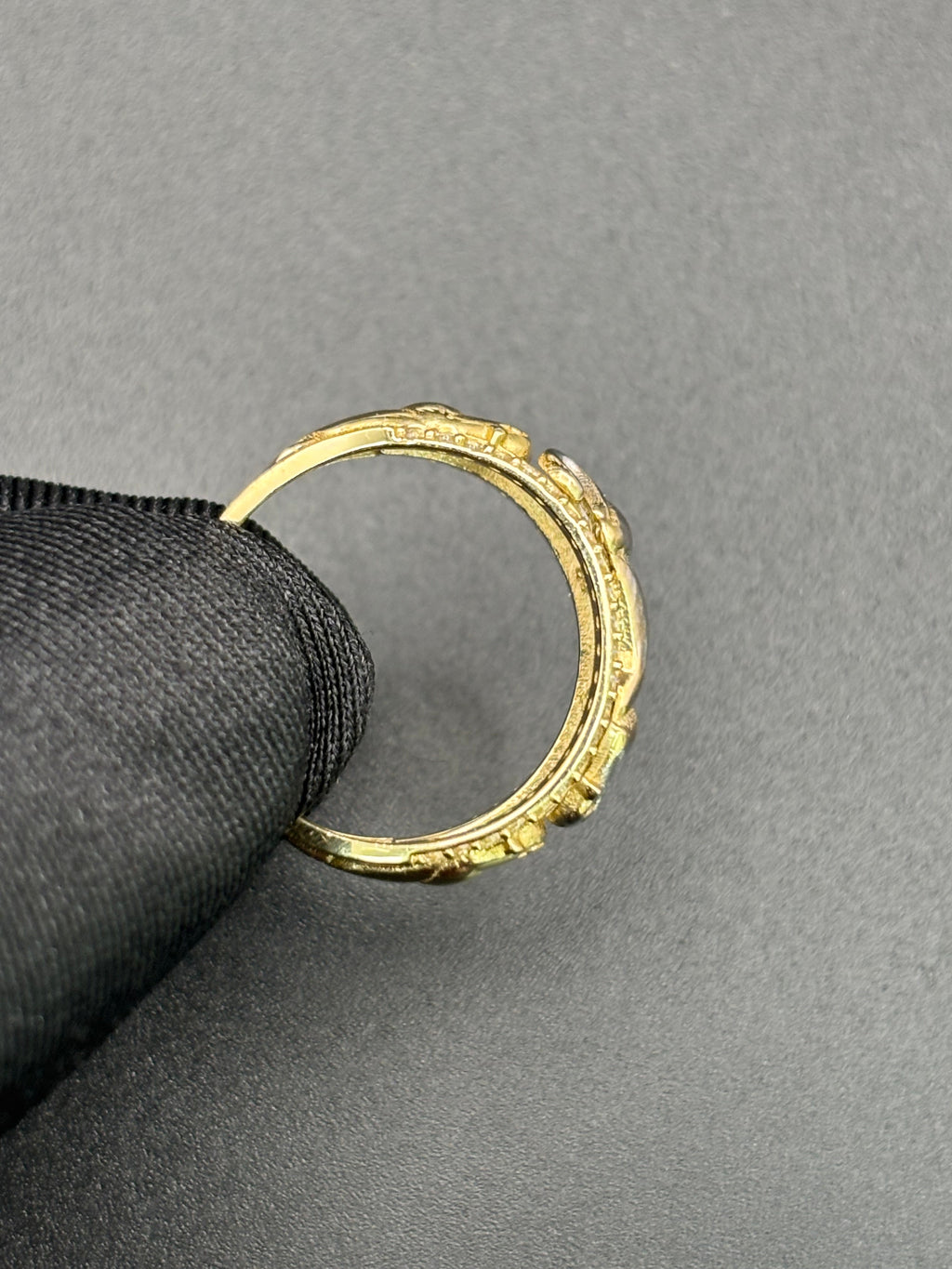 14k Solid Gold Ring 3 Panthers