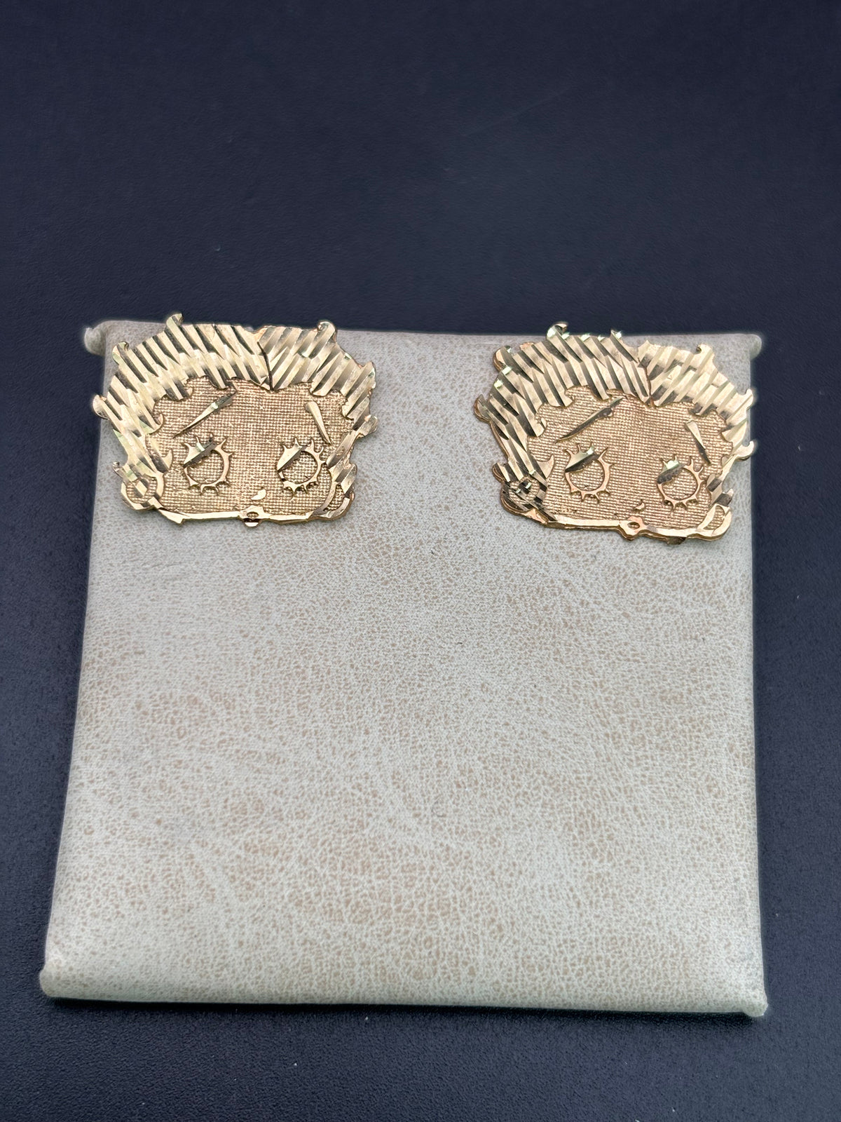 14k Solid Gold Earrings Betty Boop