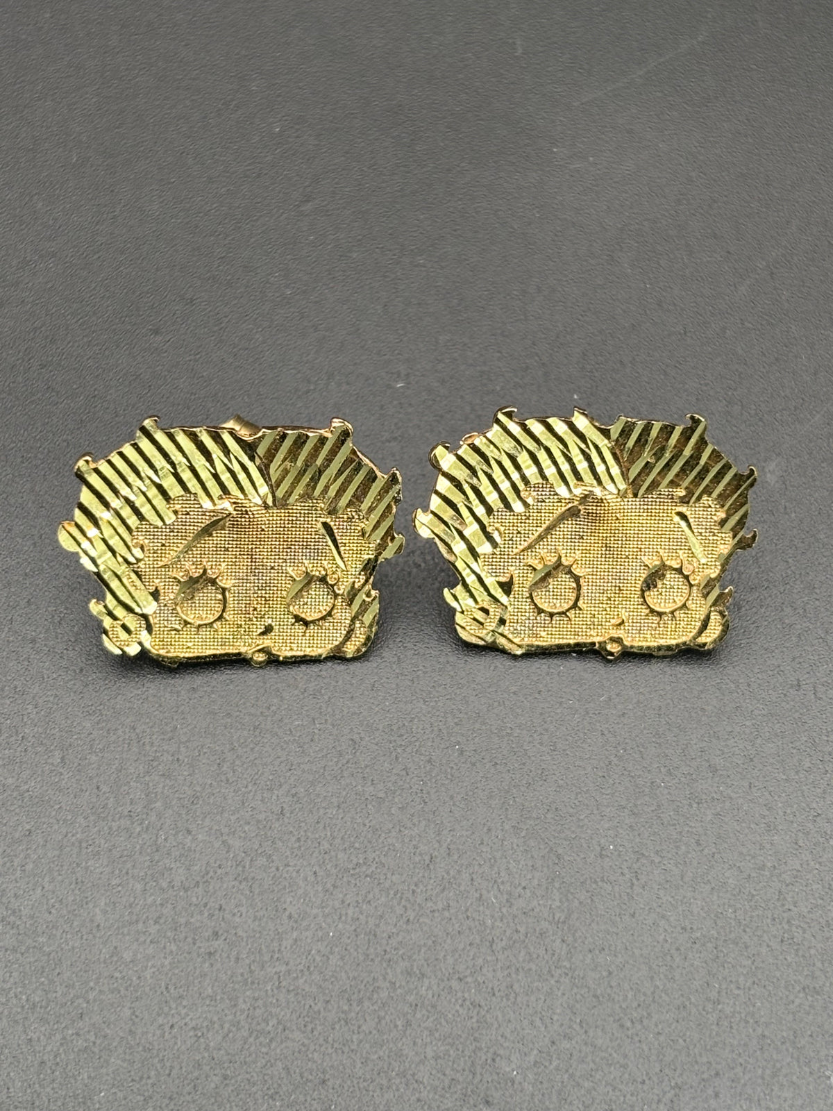 14k Solid Gold Earrings Betty Boop