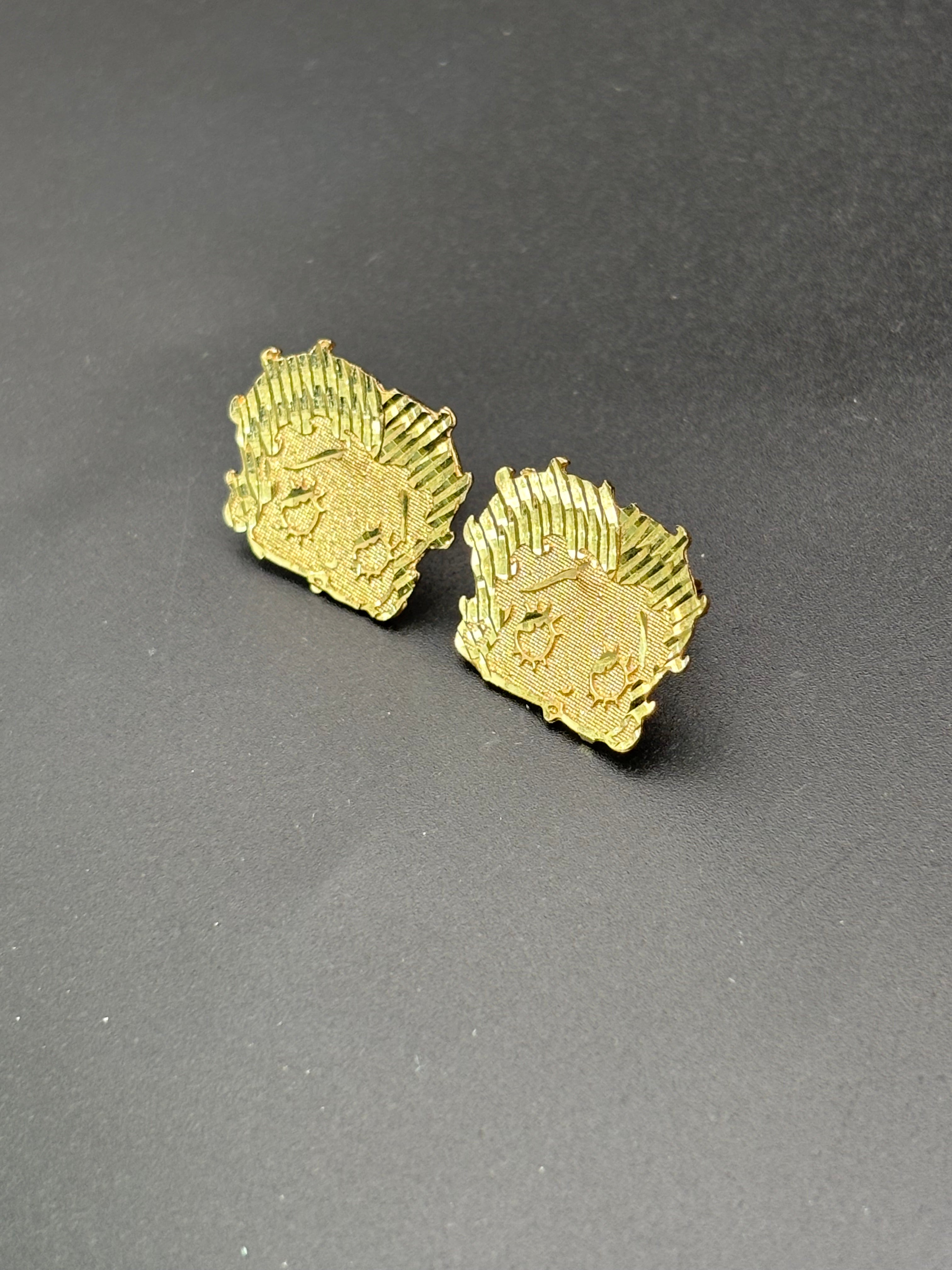 14k Solid Gold Earrings Betty Boop