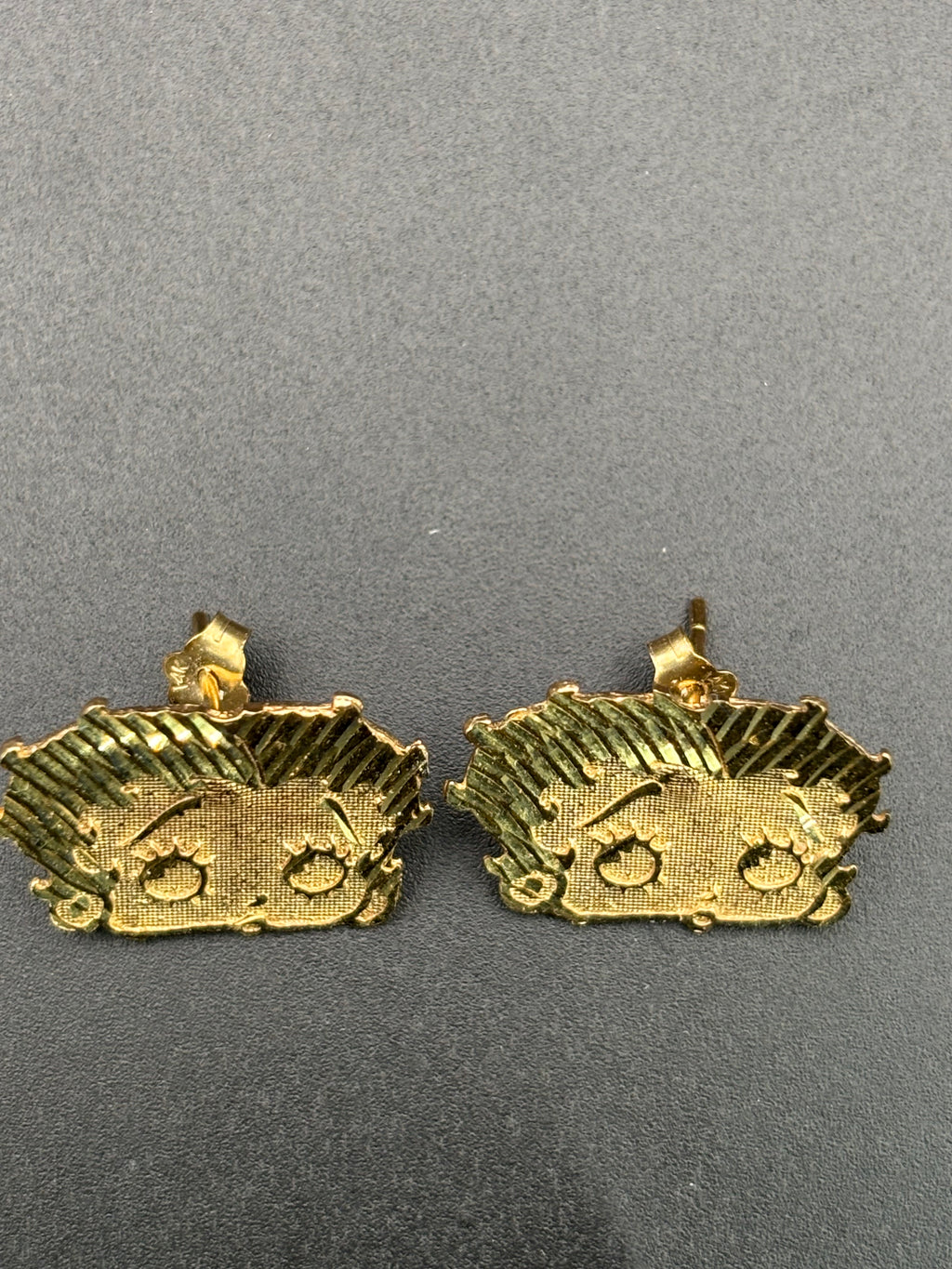 14k Solid Gold Earrings Betty Boop