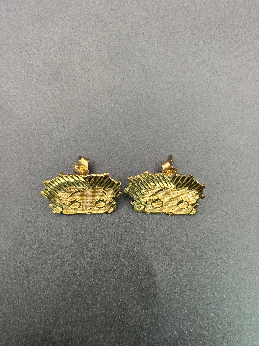 14k Solid Gold Earrings Betty Boop