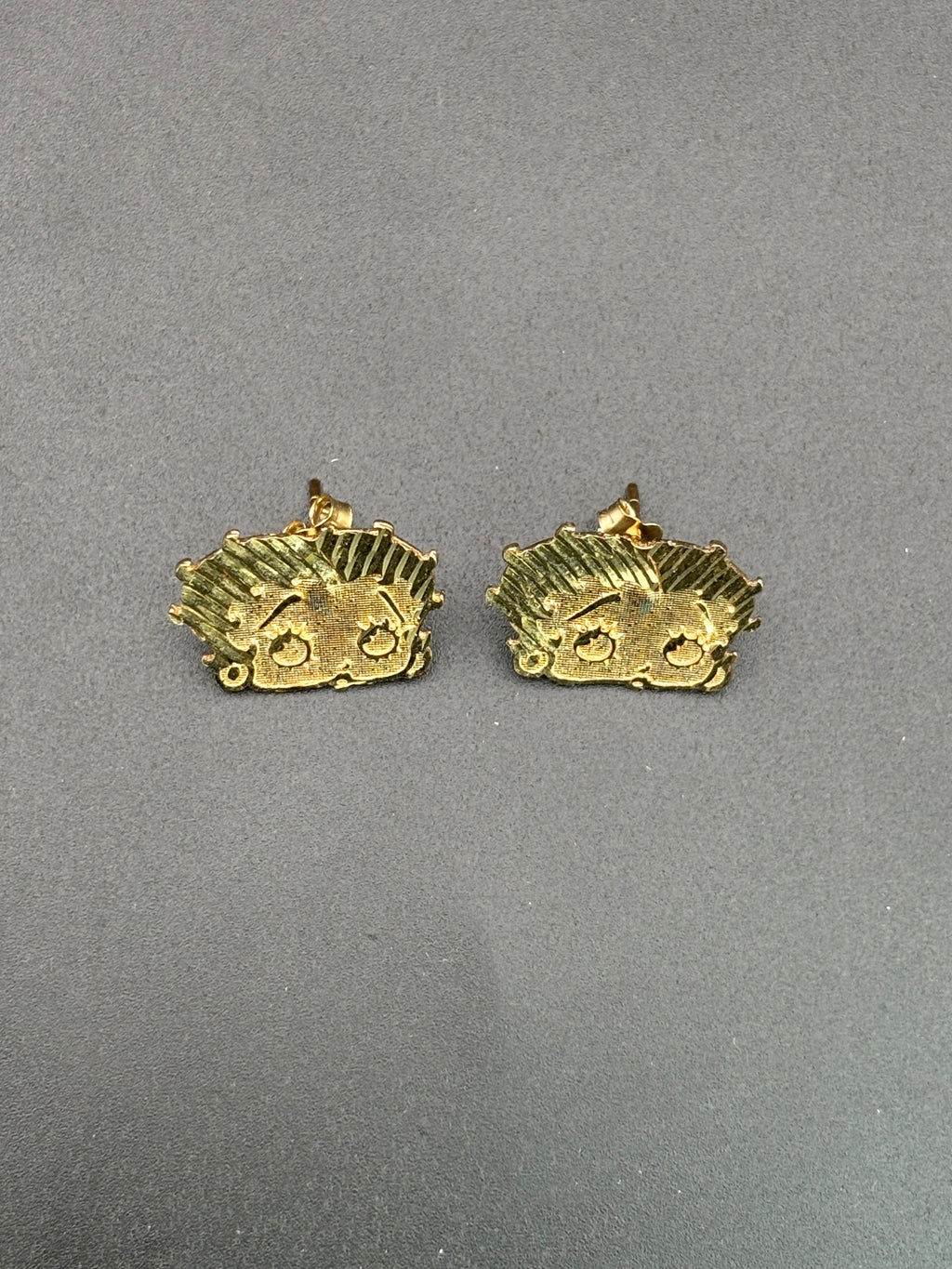 14k Solid Gold Earrings Betty Boop