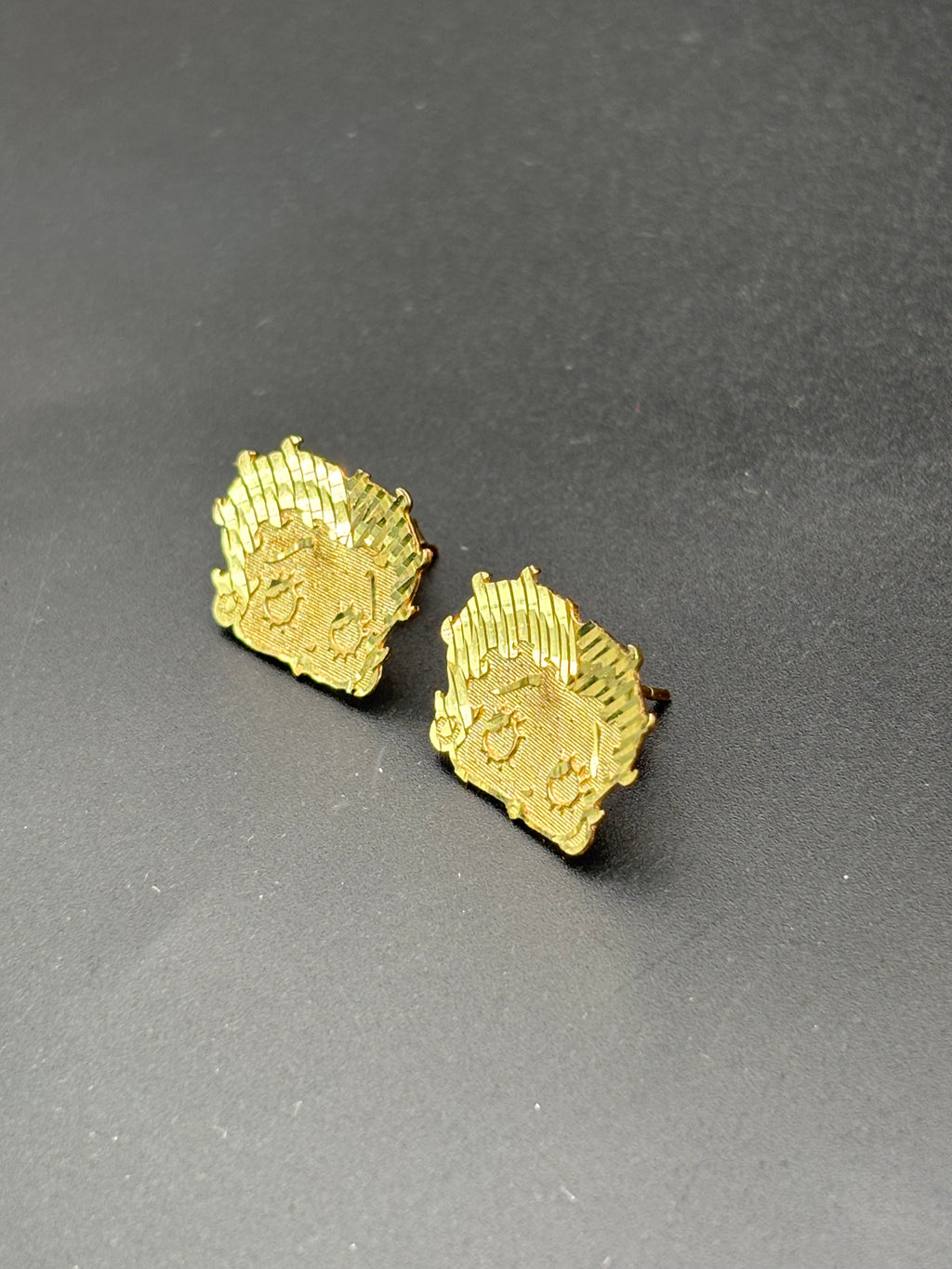 14k Solid Gold Earrings Betty Boop