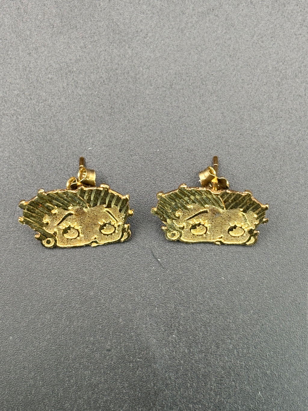 14k Solid Gold Earrings Betty Boop