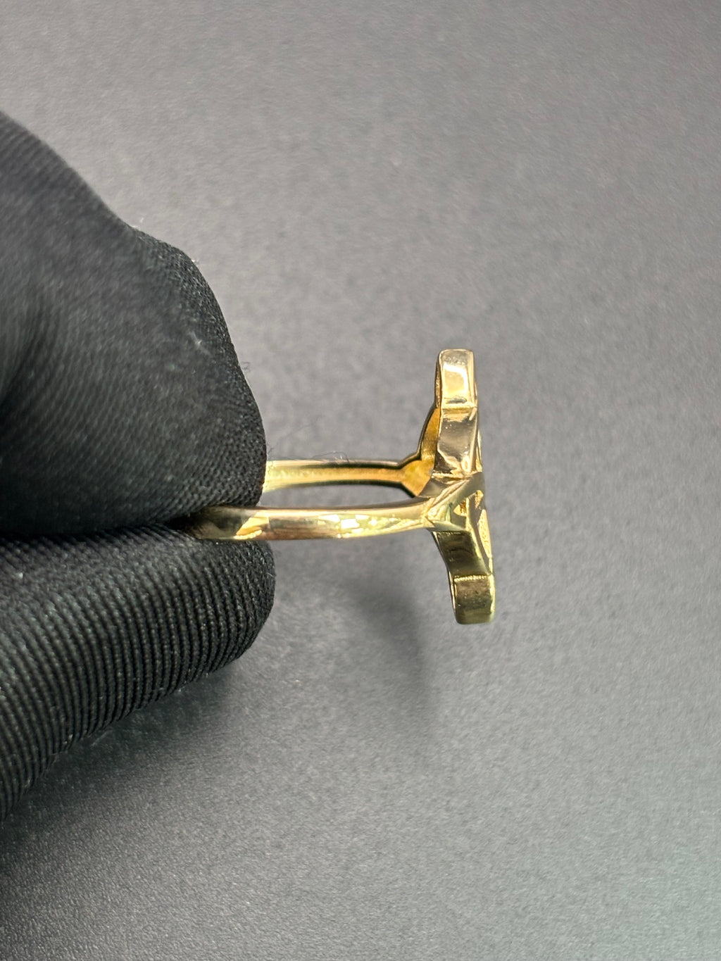 14k Solid Gold Ring Celtic Knot Witch Knot