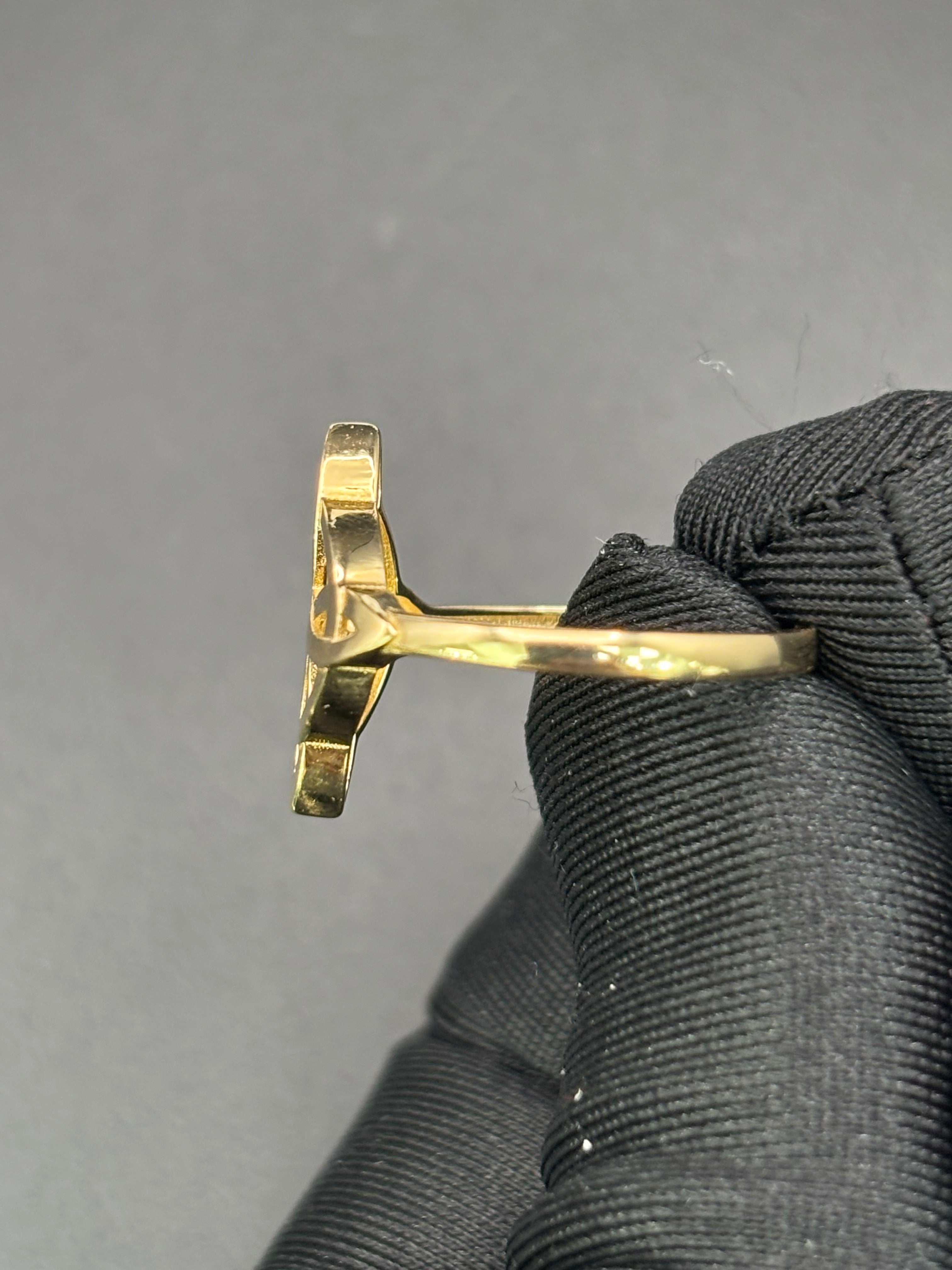 14k Solid Gold Ring Celtic Knot Witch Knot