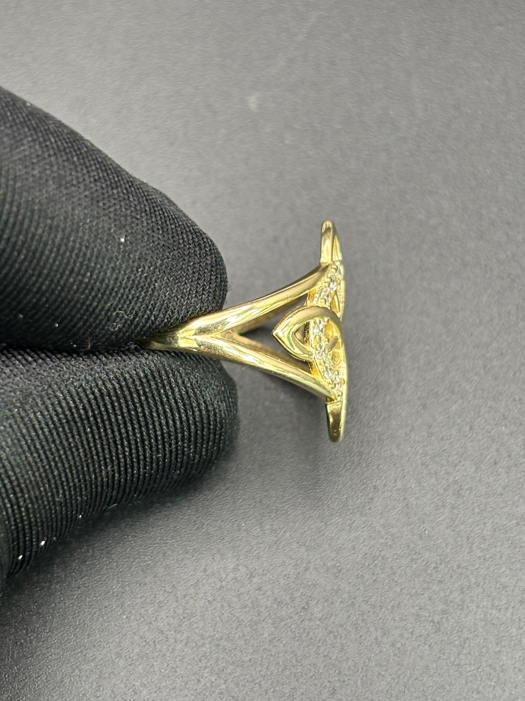 14k Solid Gold Ring Celtic Knot Witch Knot