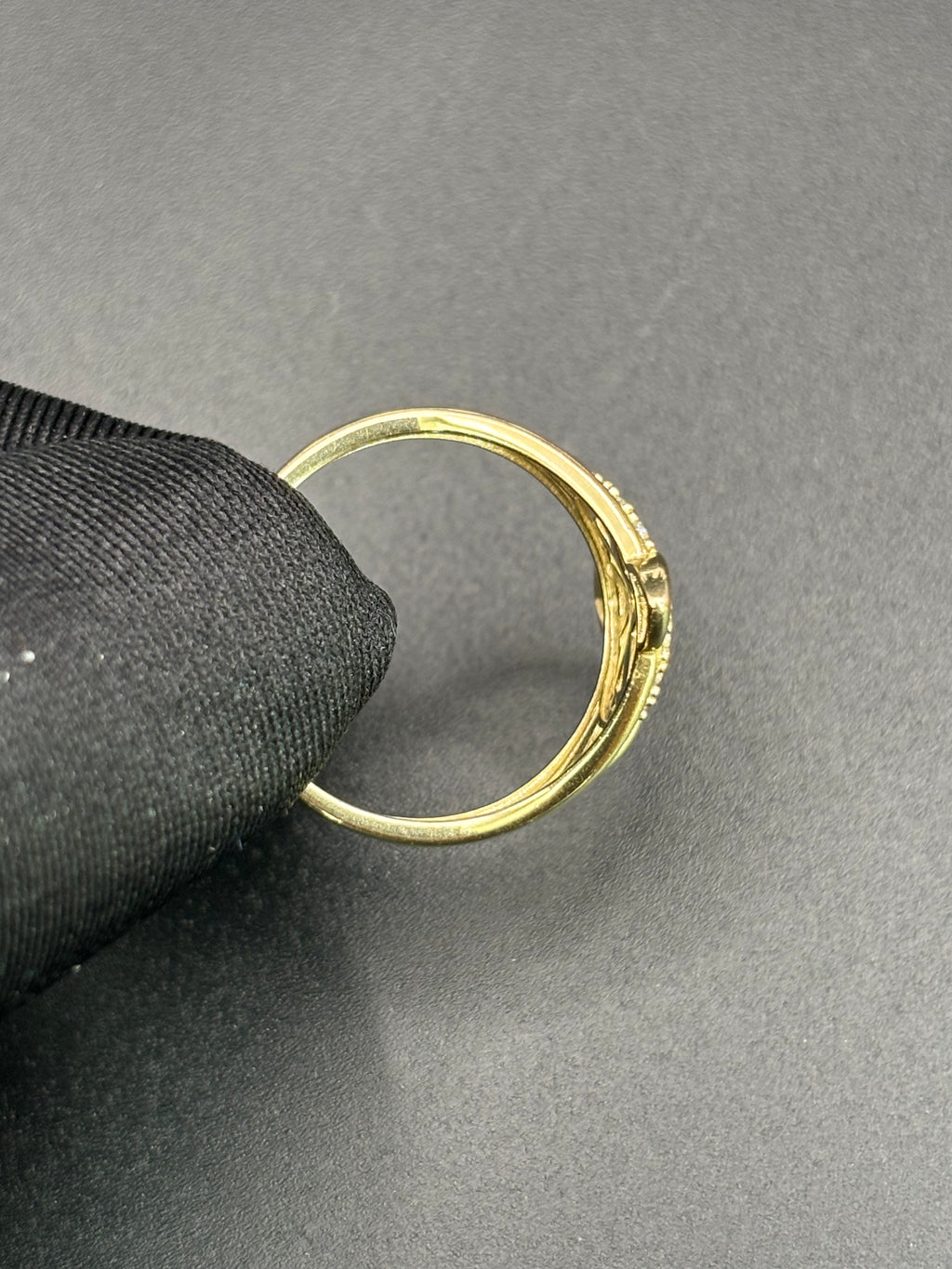 14k Solid Gold Ring Celtic Knot Witch Knot