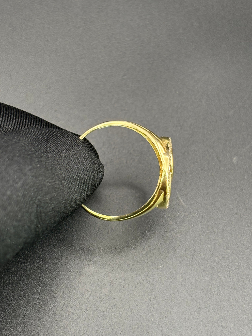 14k Solid Gold Ring Chanel Style