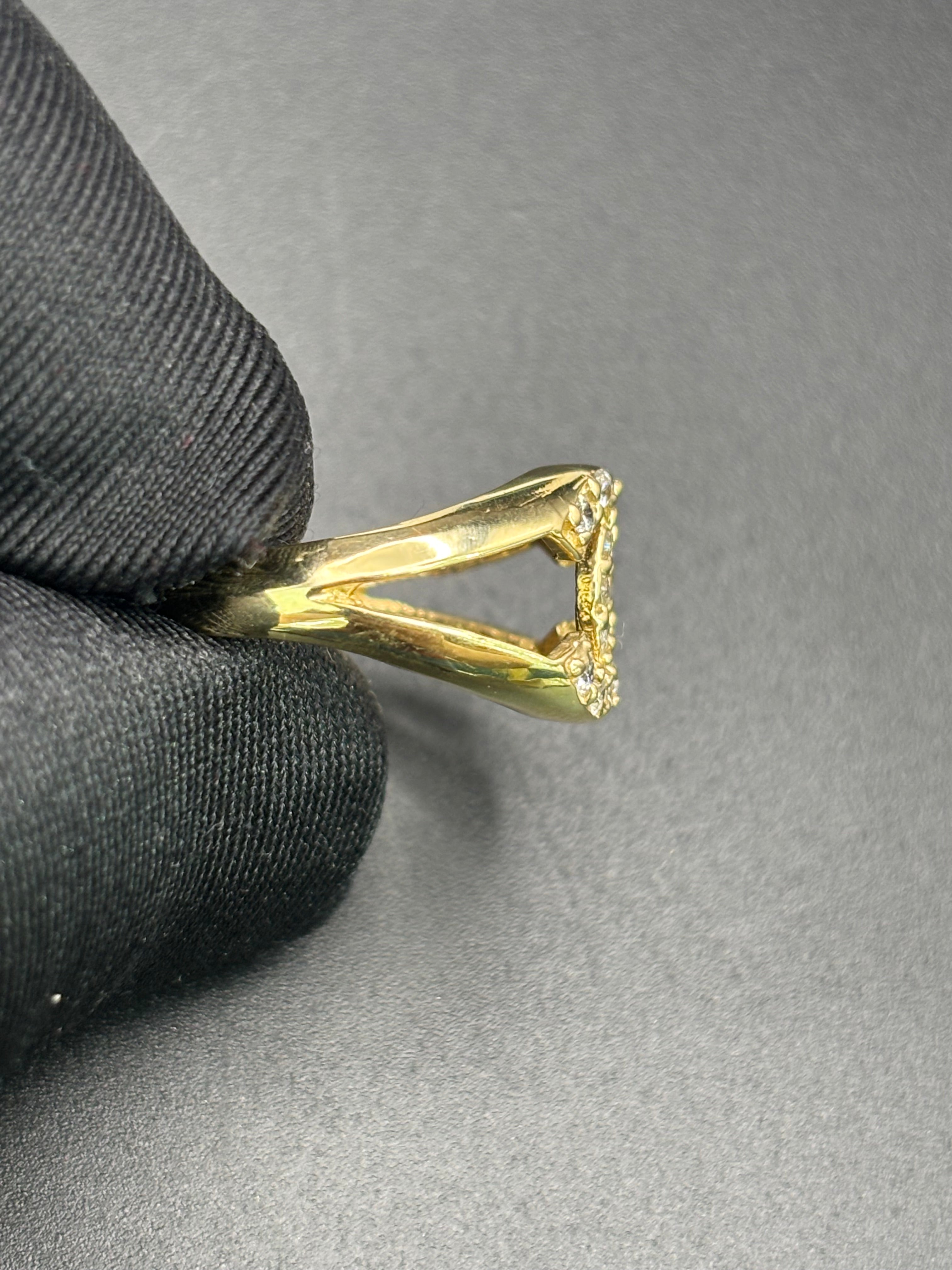 14k Solid Gold Ring Chanel Style