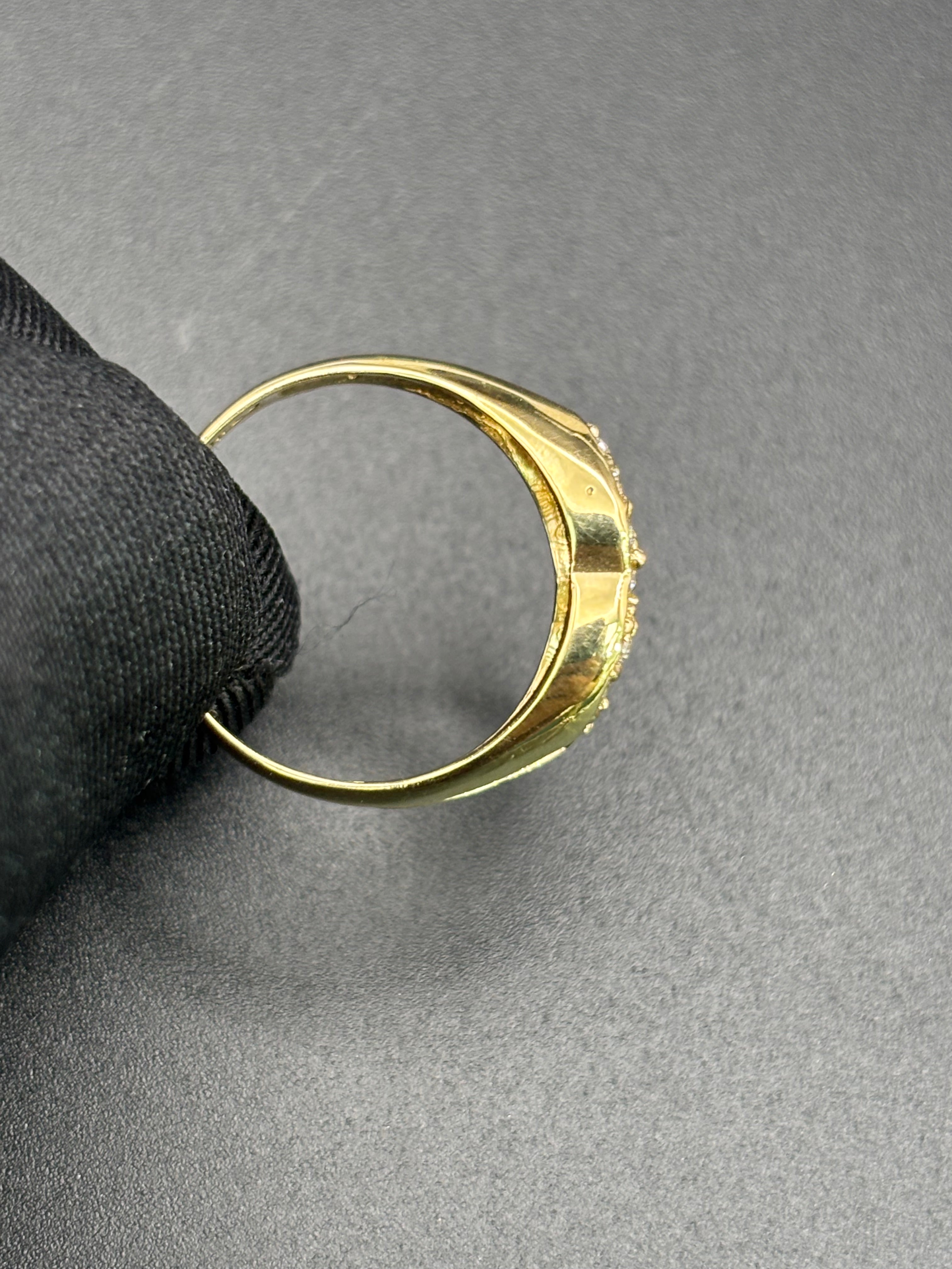 14k Solid Gold Ring Chanel Style