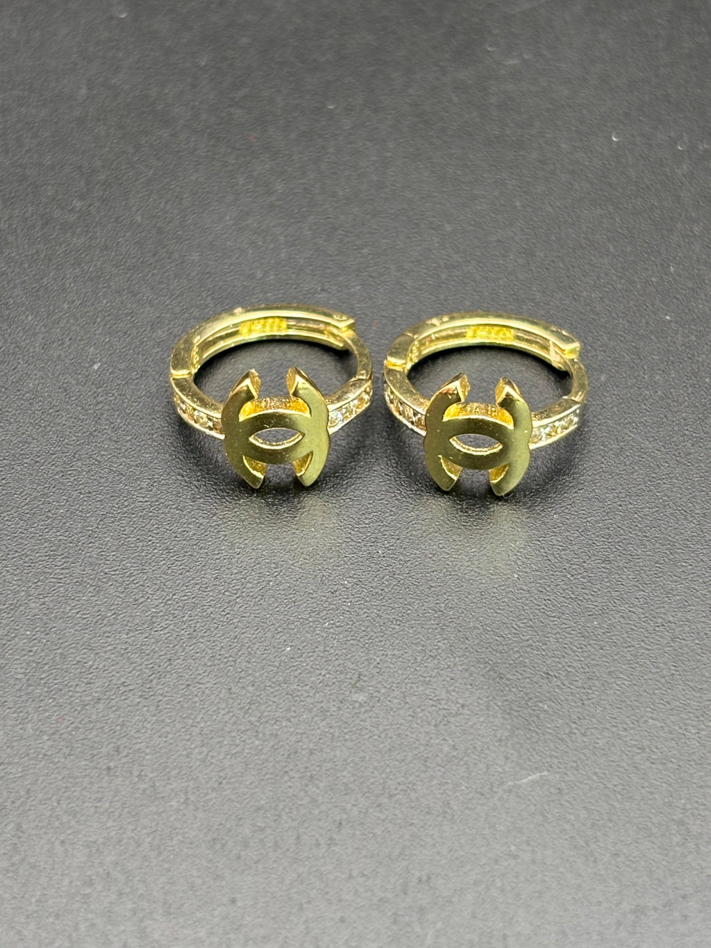14k Solid Gold Earrings Chanel