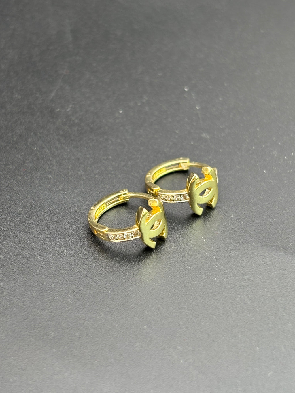 14k Solid Gold Earrings Chanel