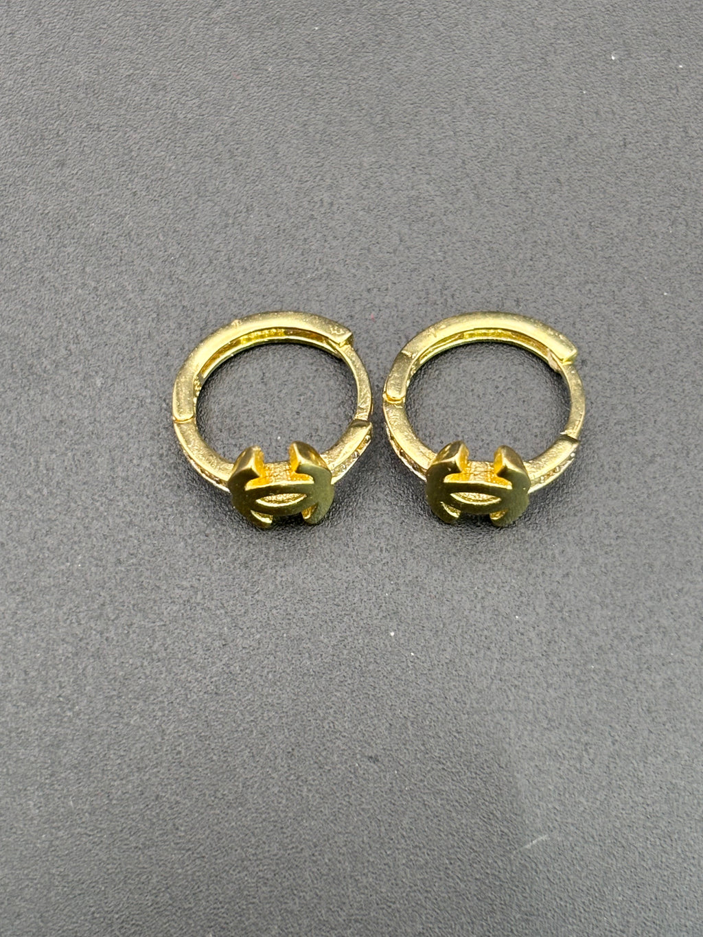 14k Solid Gold Earrings Chanel