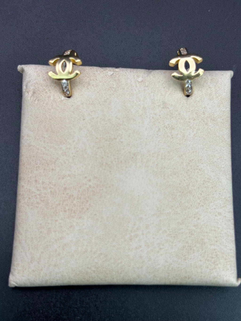 14k Solid Gold Earrings Chanel