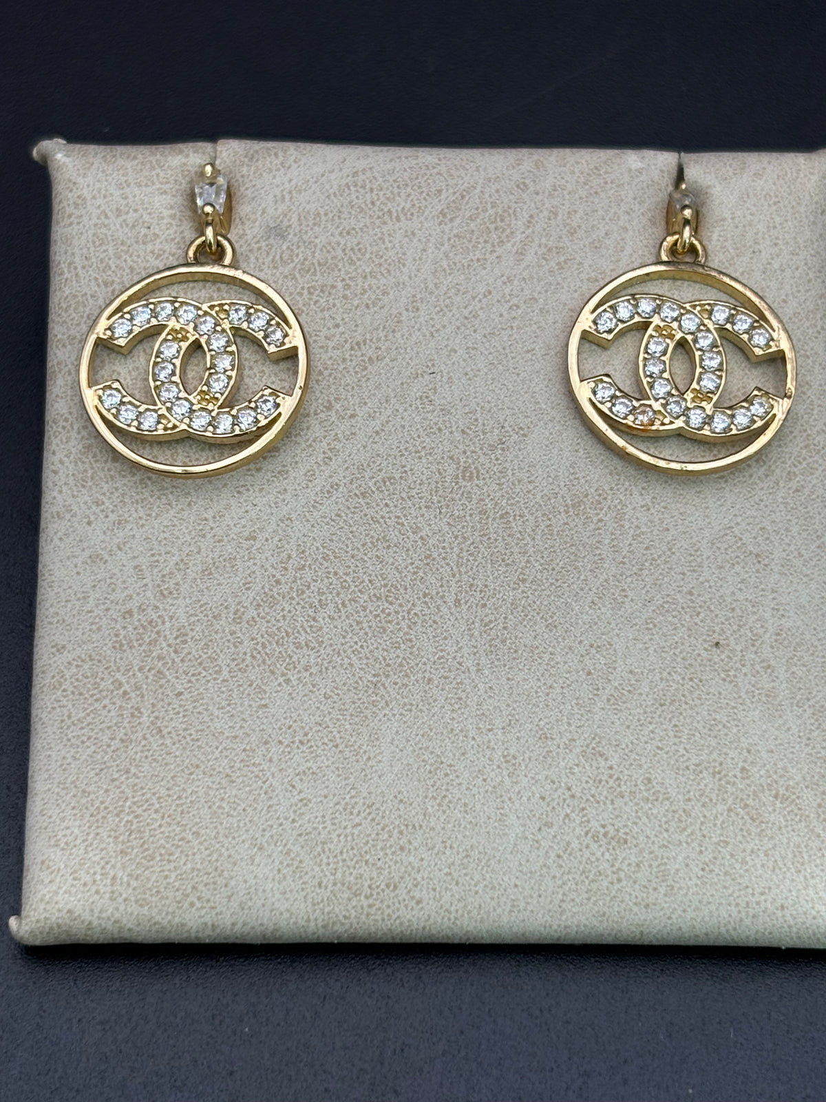 14k Solid Gold Earrings Chanel