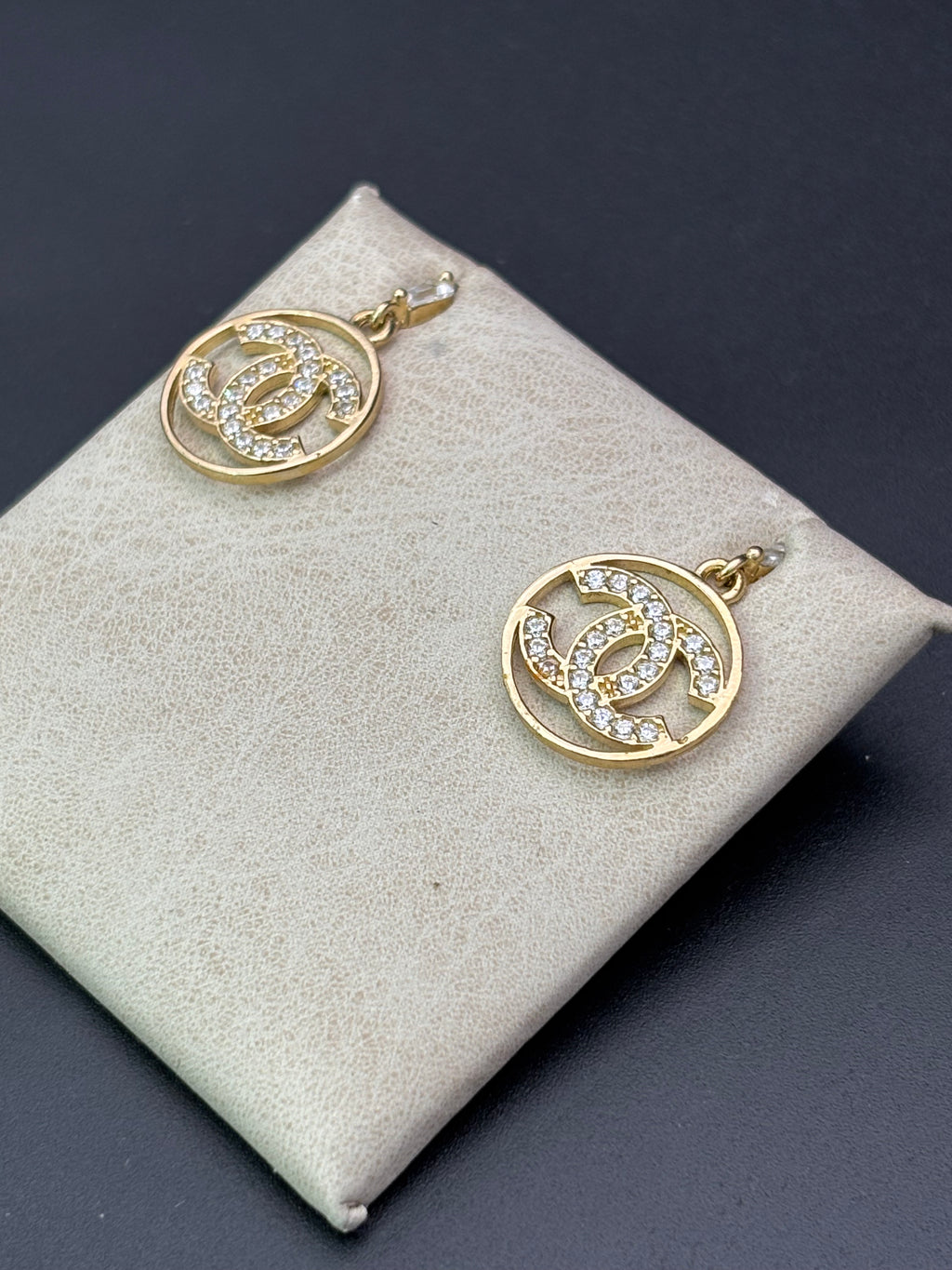 14k Solid Gold Earrings Chanel