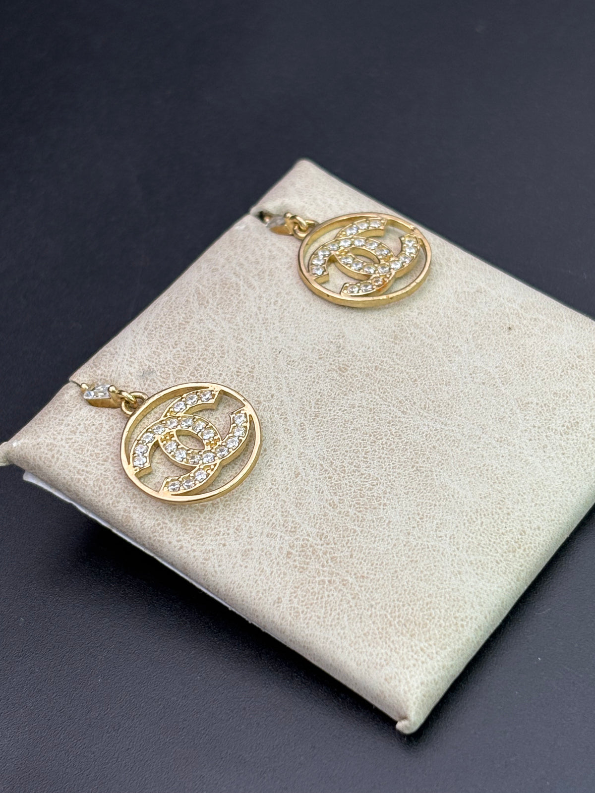 14k Solid Gold Earrings Chanel