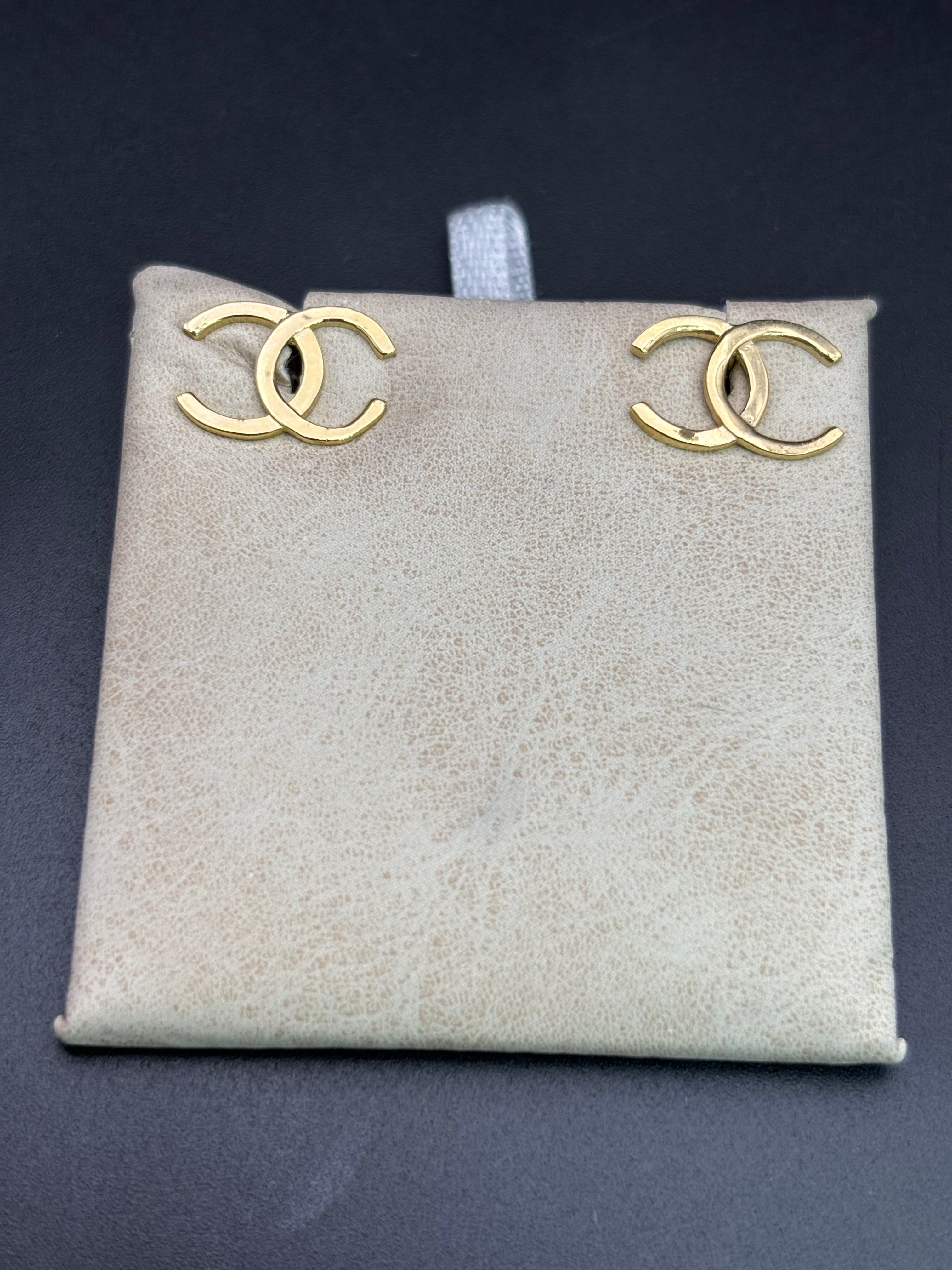 14k Solid Gold Earrings Chanel