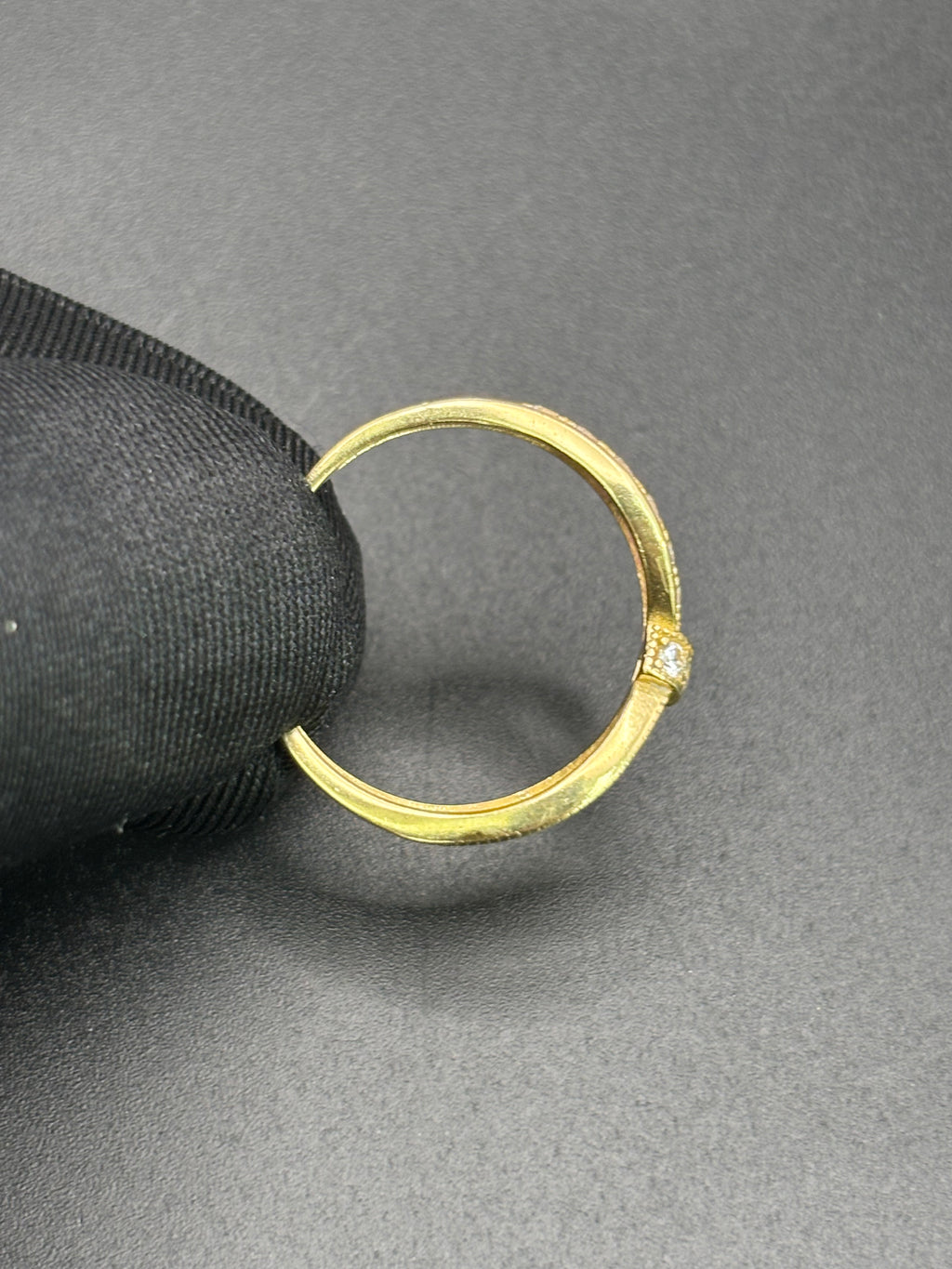 14k Solid Gold Ring Crossover Infinity