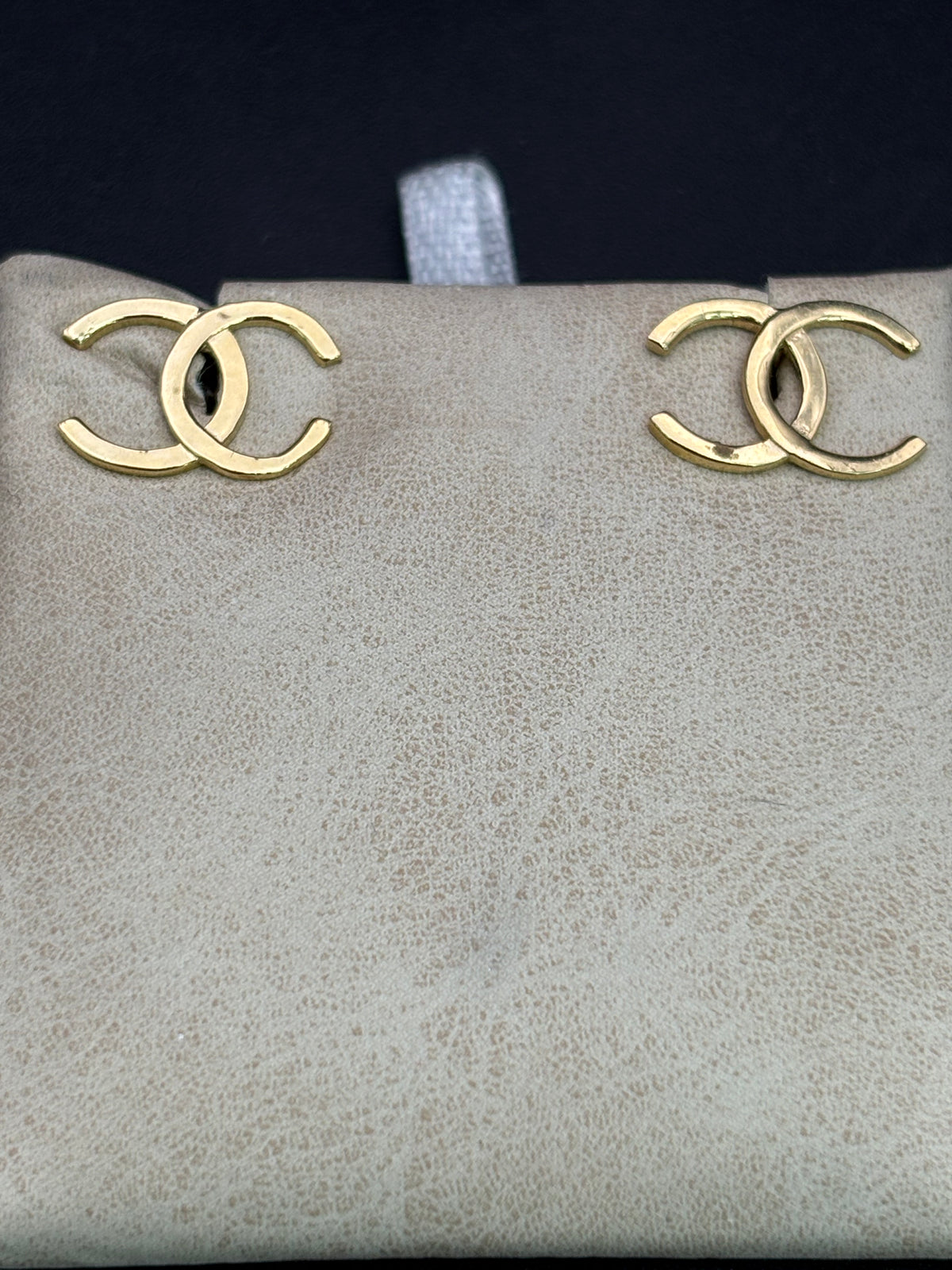 14k Solid Gold Earrings Chanel