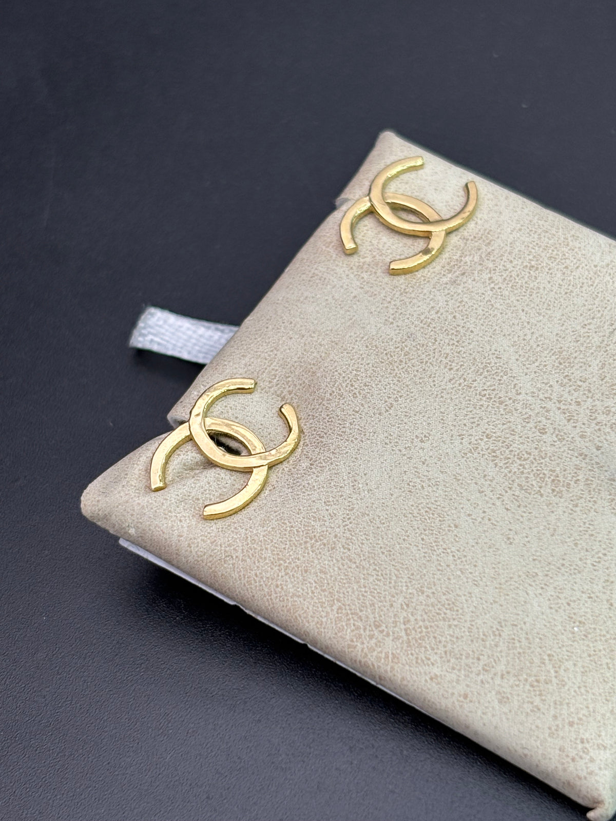 14k Solid Gold Earrings Chanel