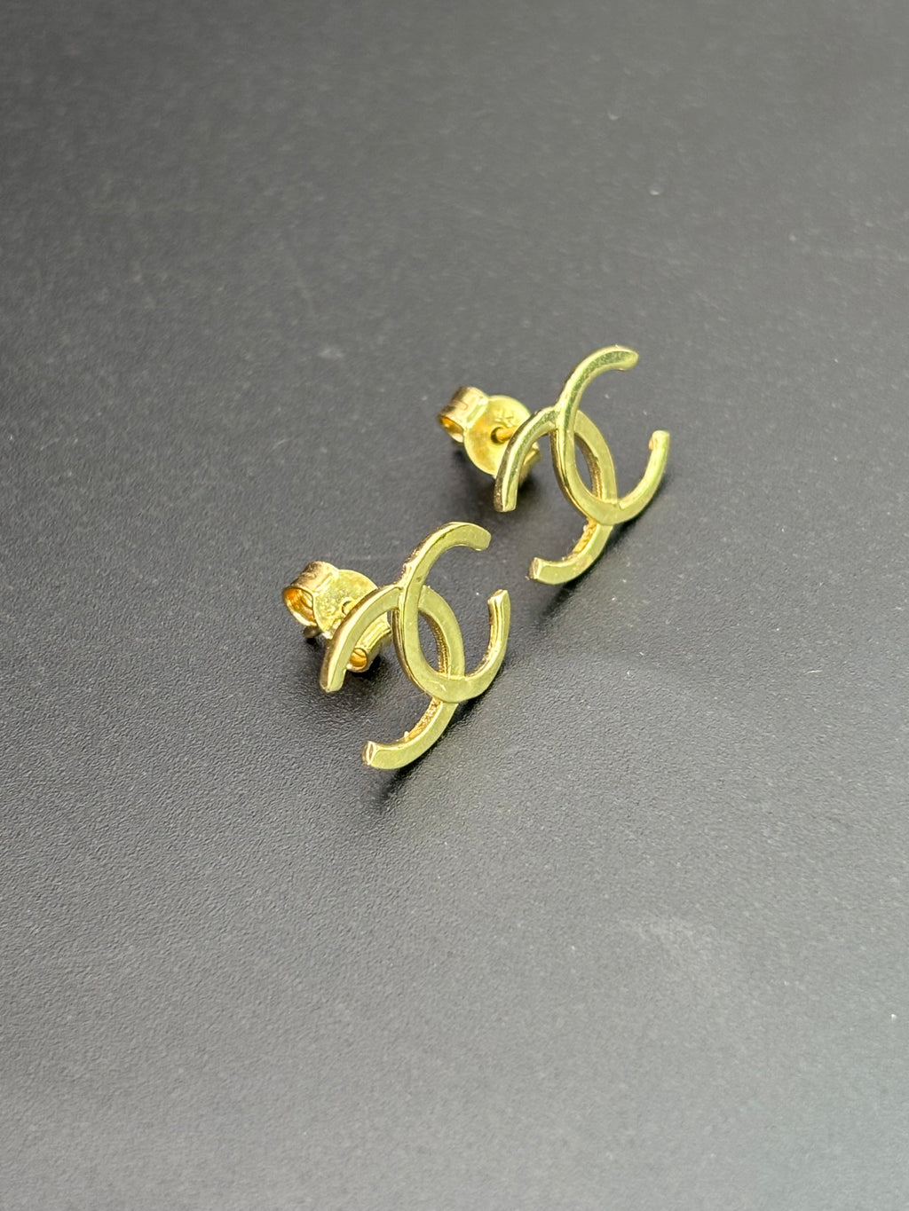 14k Solid Gold Earrings Chanel