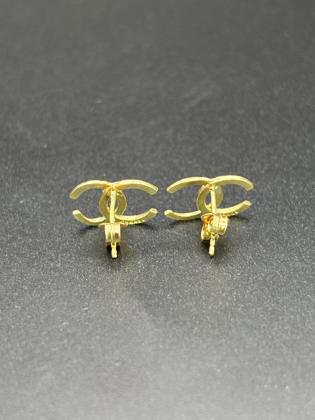 14k Solid Gold Earrings Chanel