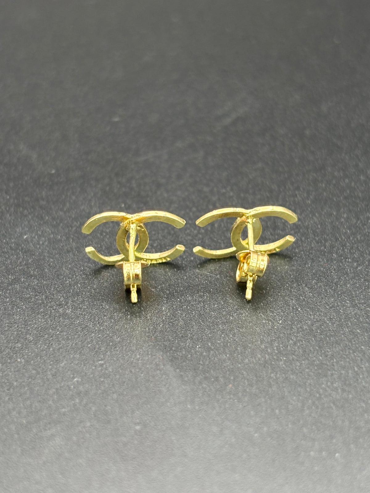 14k Solid Gold Earrings Chanel