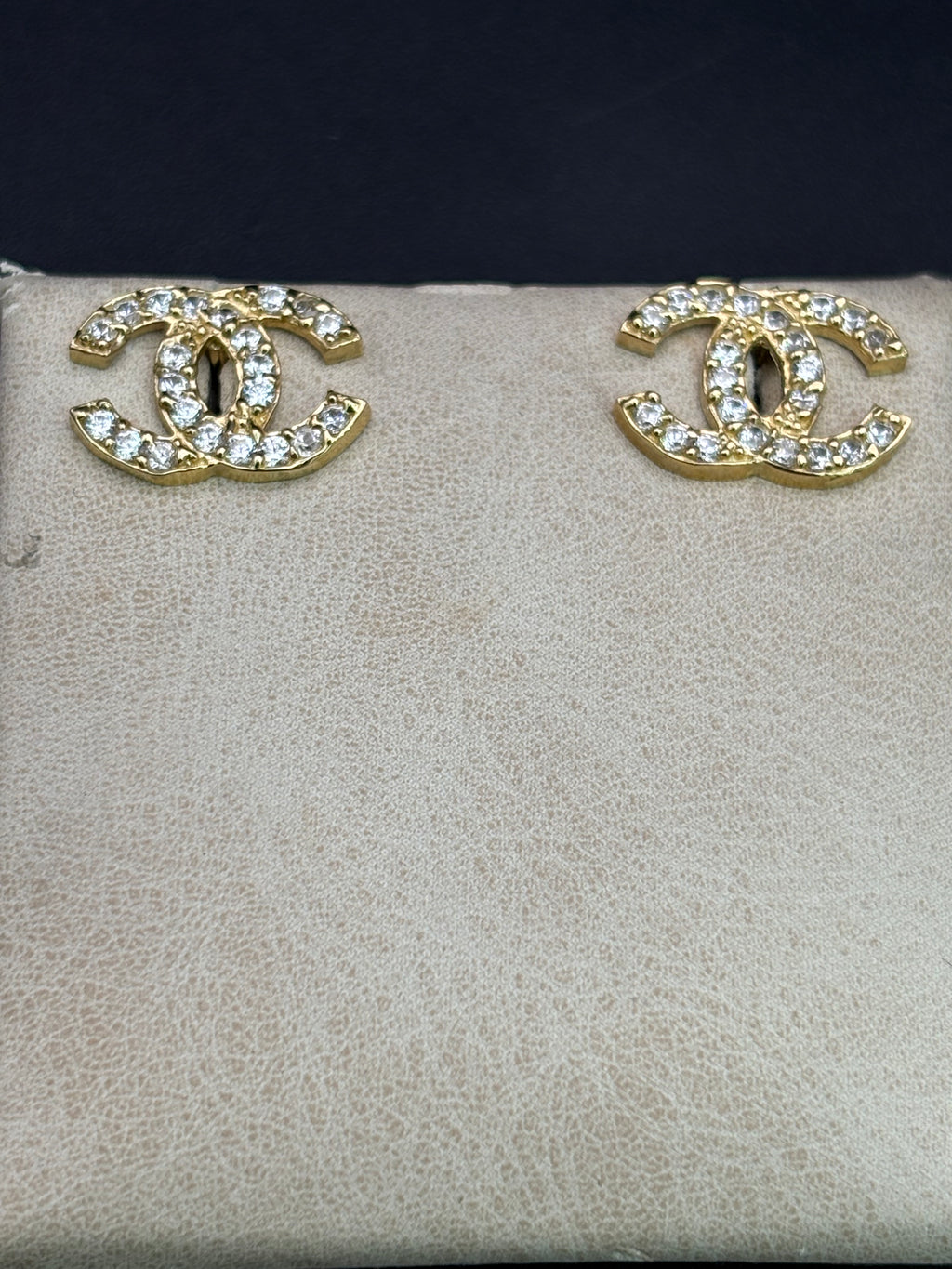 14k Solid Gold Earrings Chanel