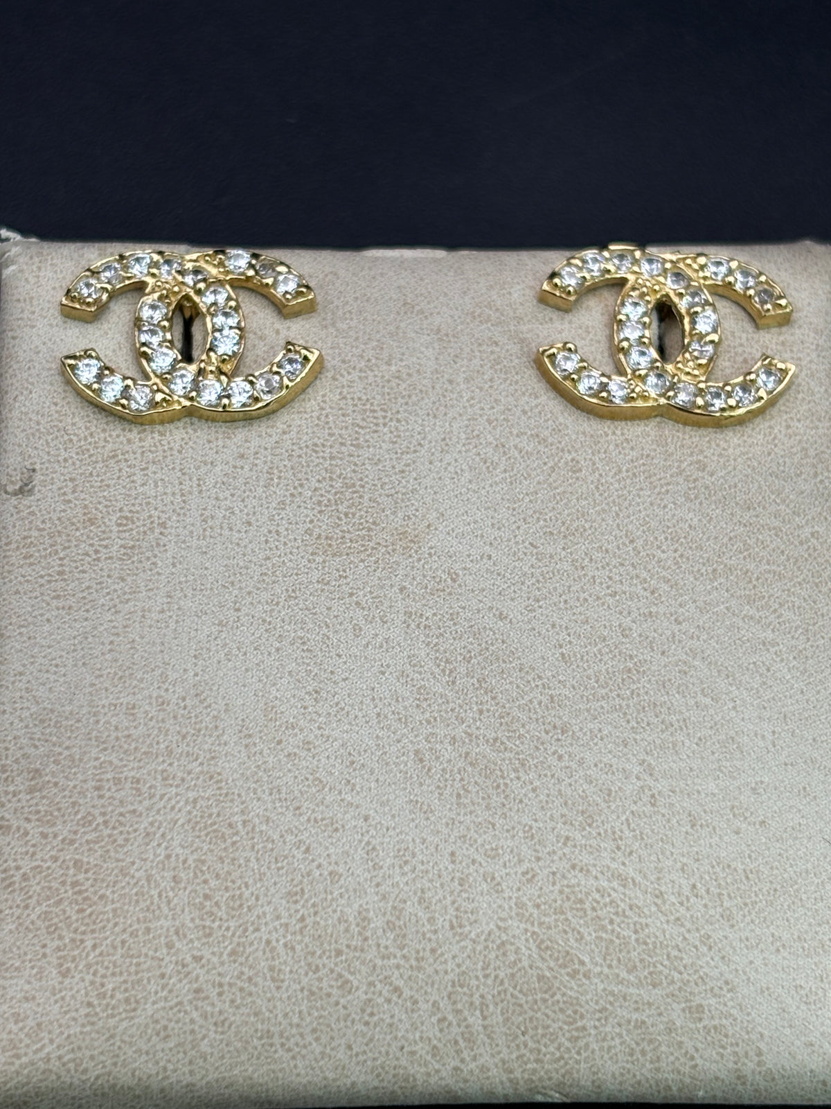 14k Solid Gold Earrings Chanel