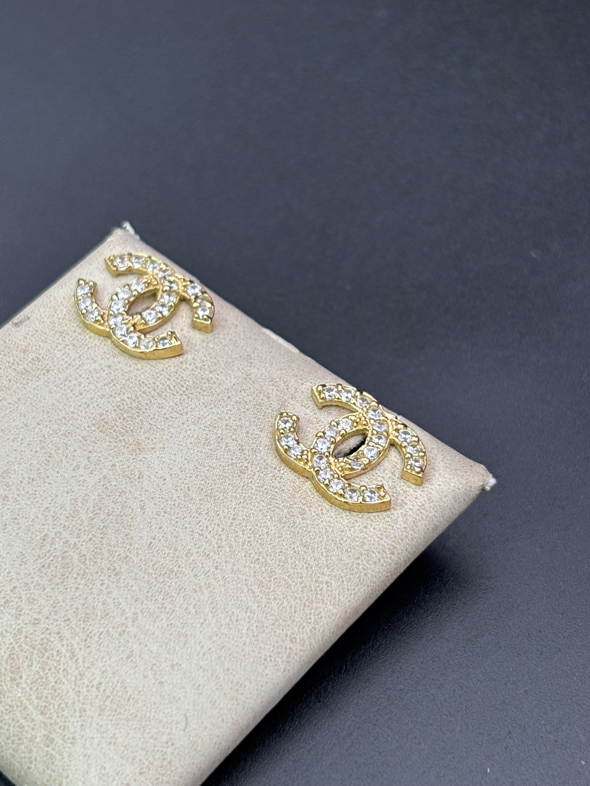 14k Solid Gold Earrings Chanel