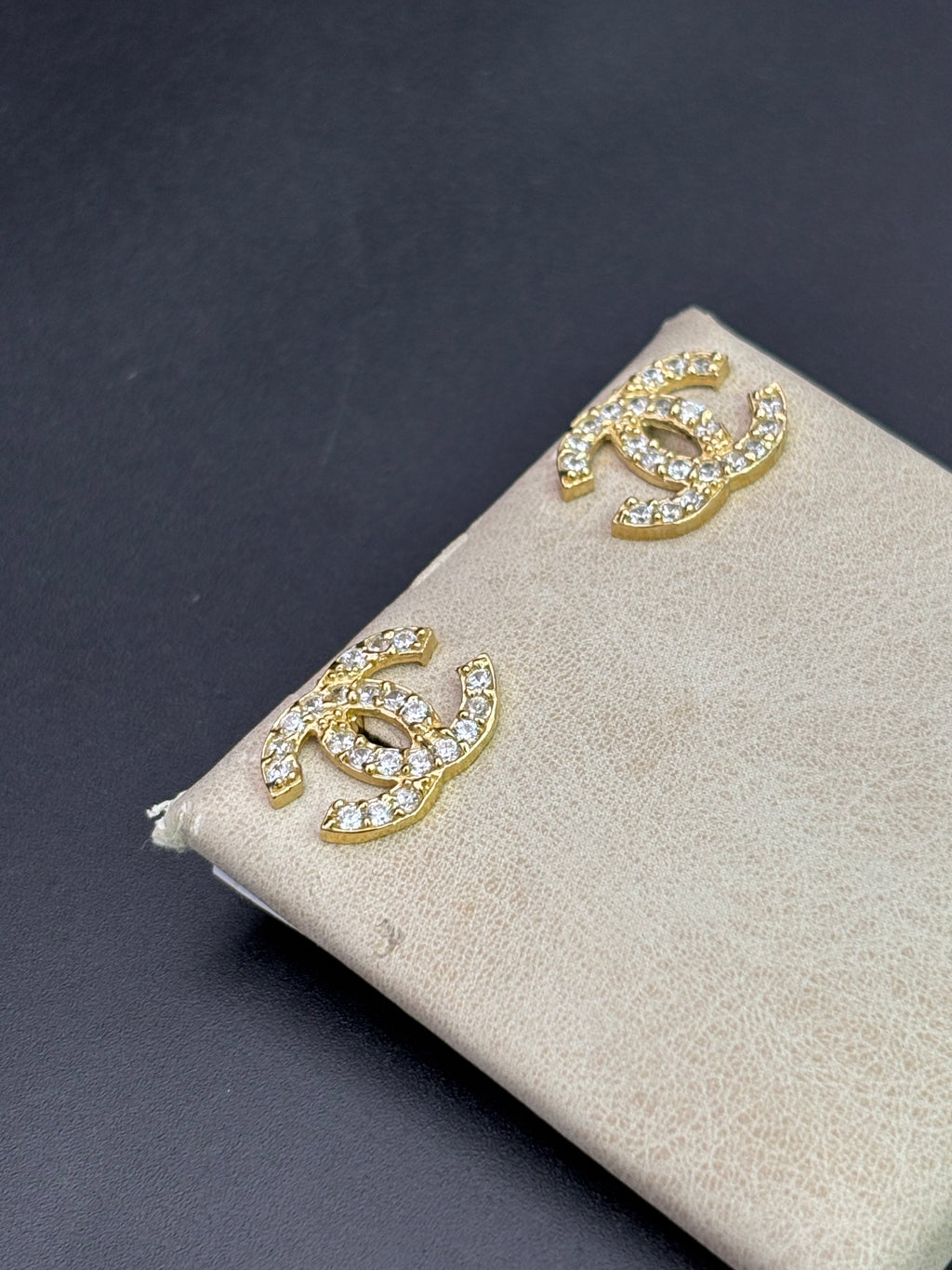 14k Solid Gold Earrings Chanel