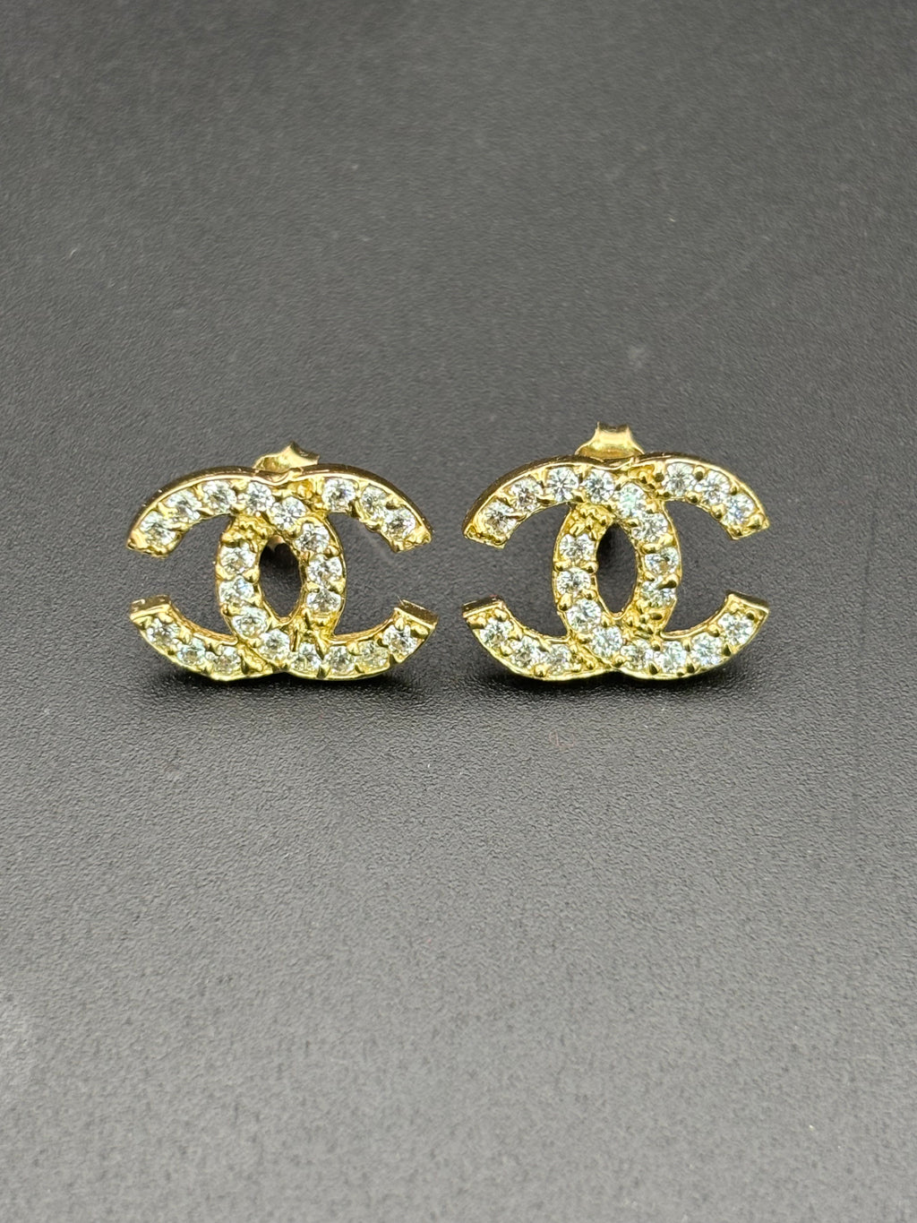 14k Solid Gold Earrings Chanel