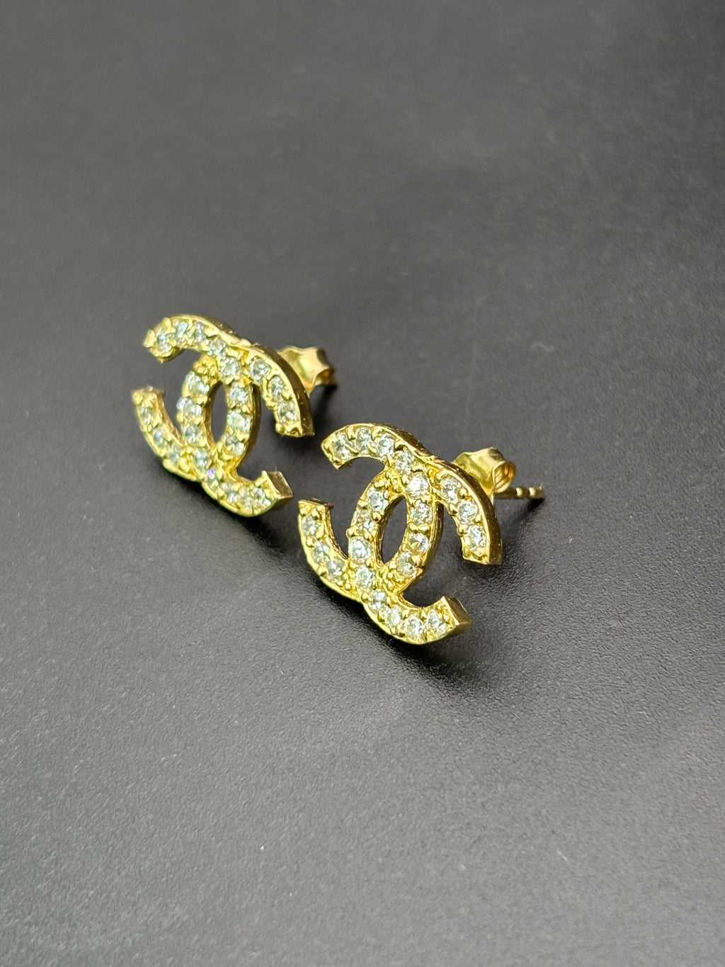 14k Solid Gold Earrings Chanel