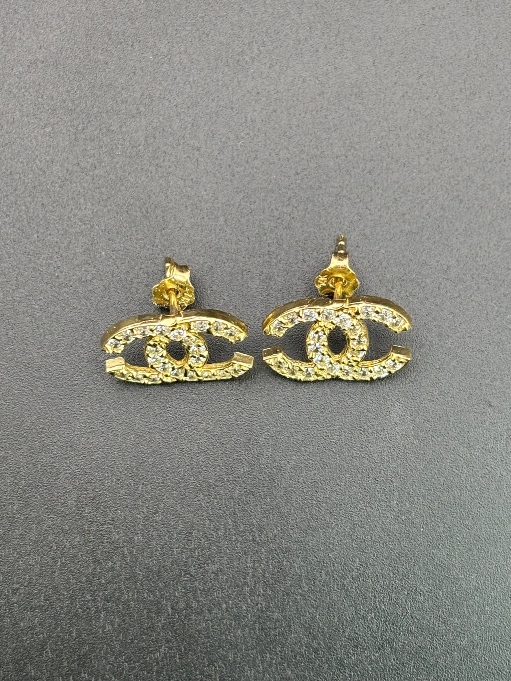 14k Solid Gold Earrings Chanel