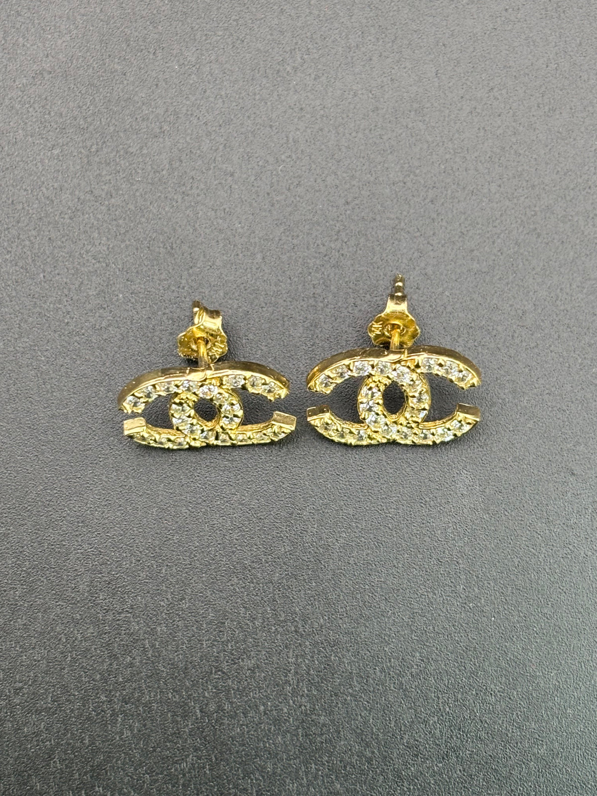 14k Solid Gold Earrings Chanel