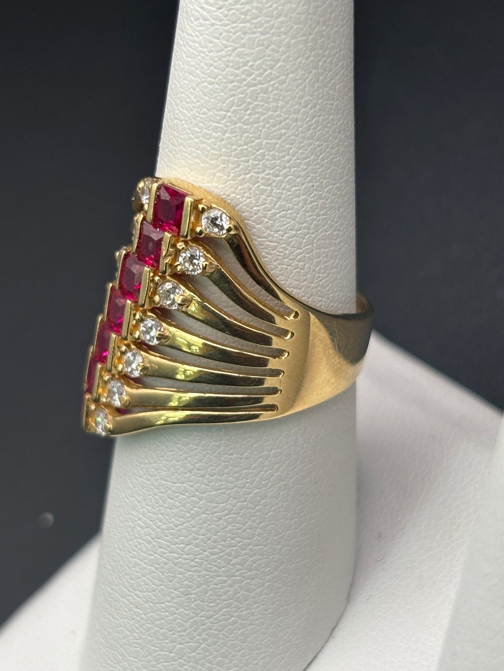 14k Solid Gold Ring Semanario Style