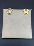14k Solid Gold Earrings Rolex