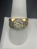 14k Solid Gold Ring Spiral