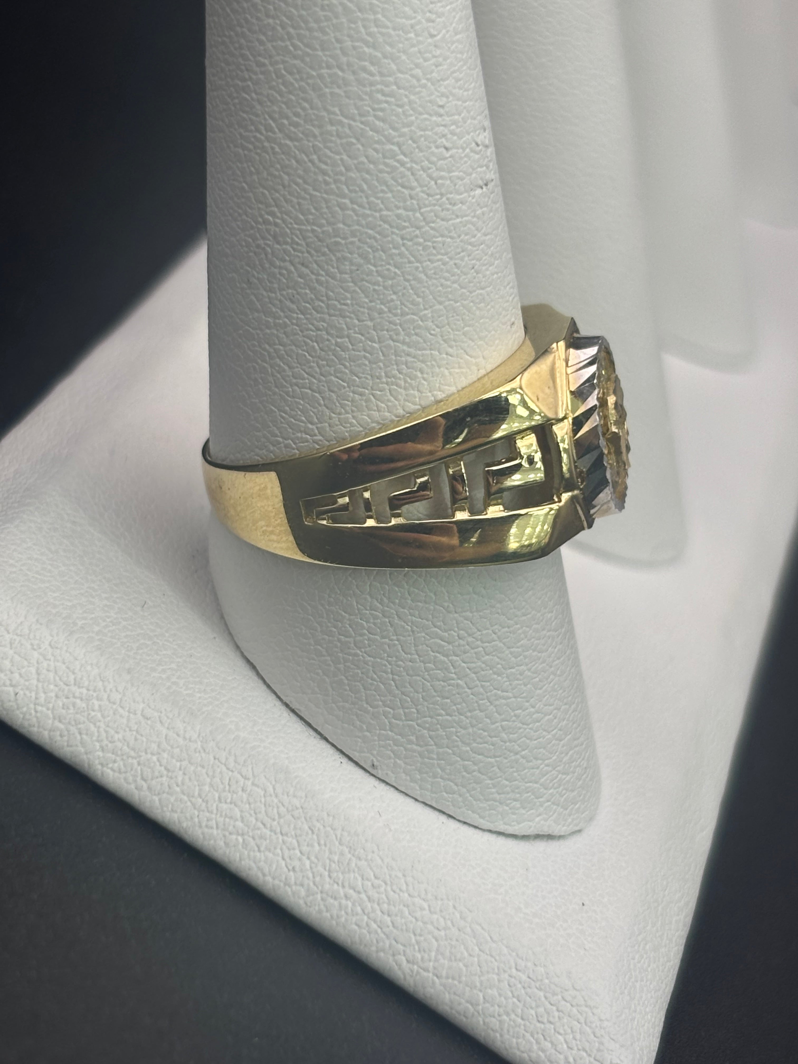 14k Solid Gold Ring Spiral