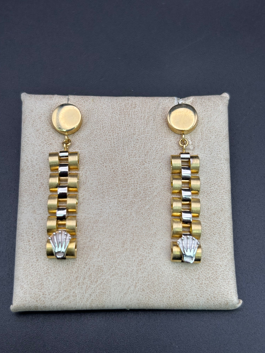 14k Solid Gold Earrings Rolex