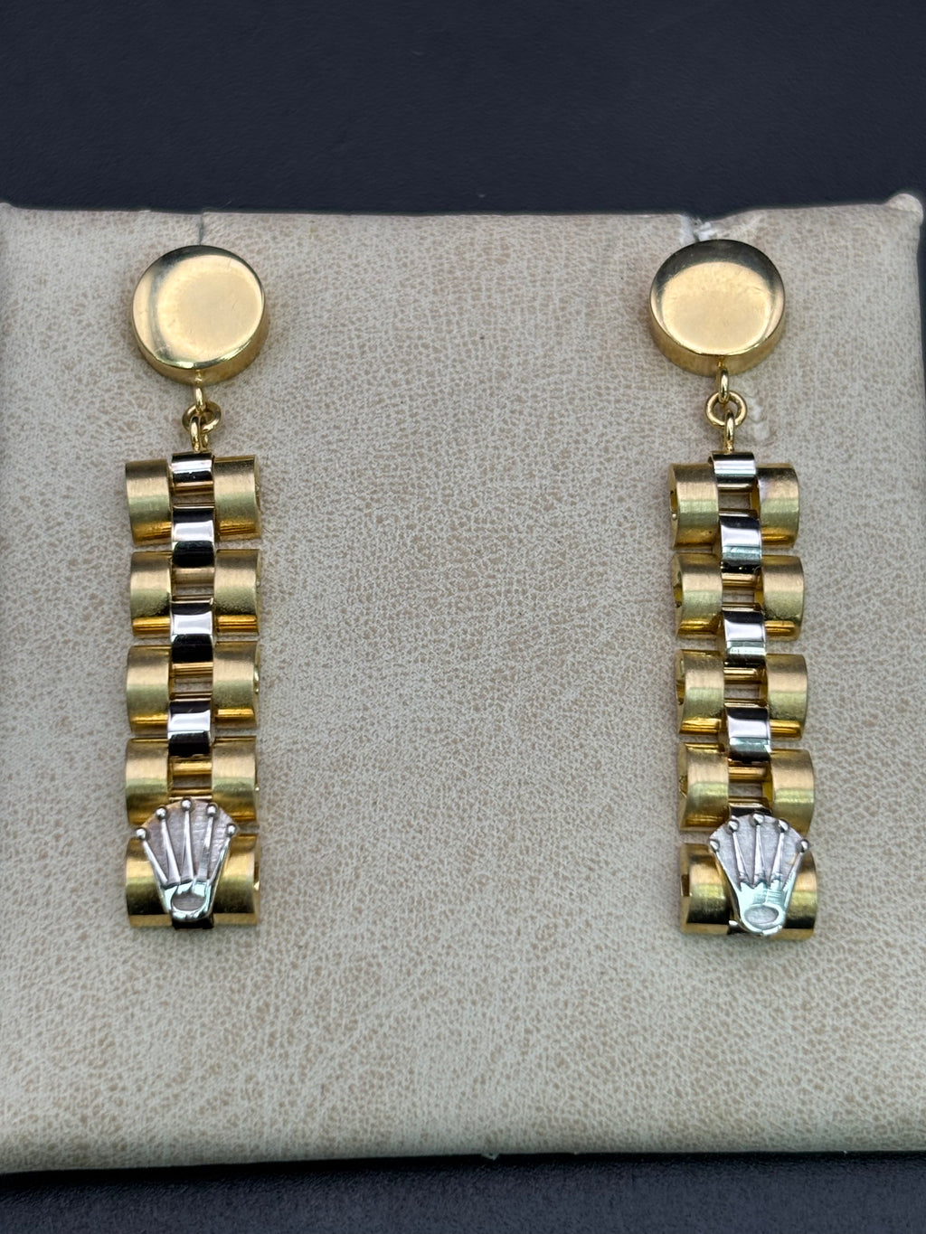 14k Solid Gold Earrings Rolex