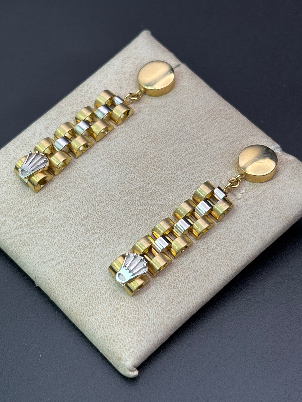 14k Solid Gold Earrings Rolex